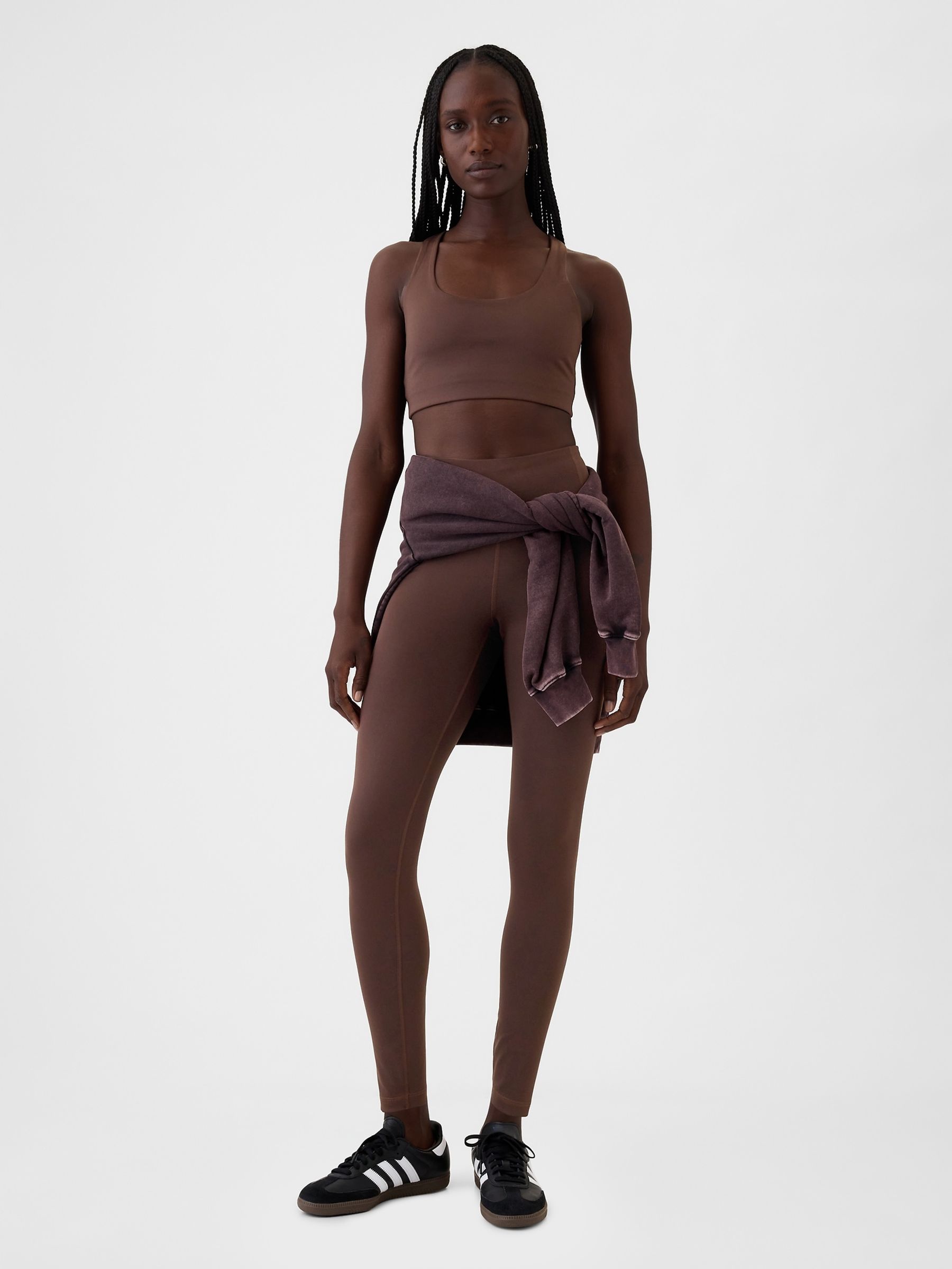 Brown Power Medium Impact Racerback Sports Bra - Image 3 of 4