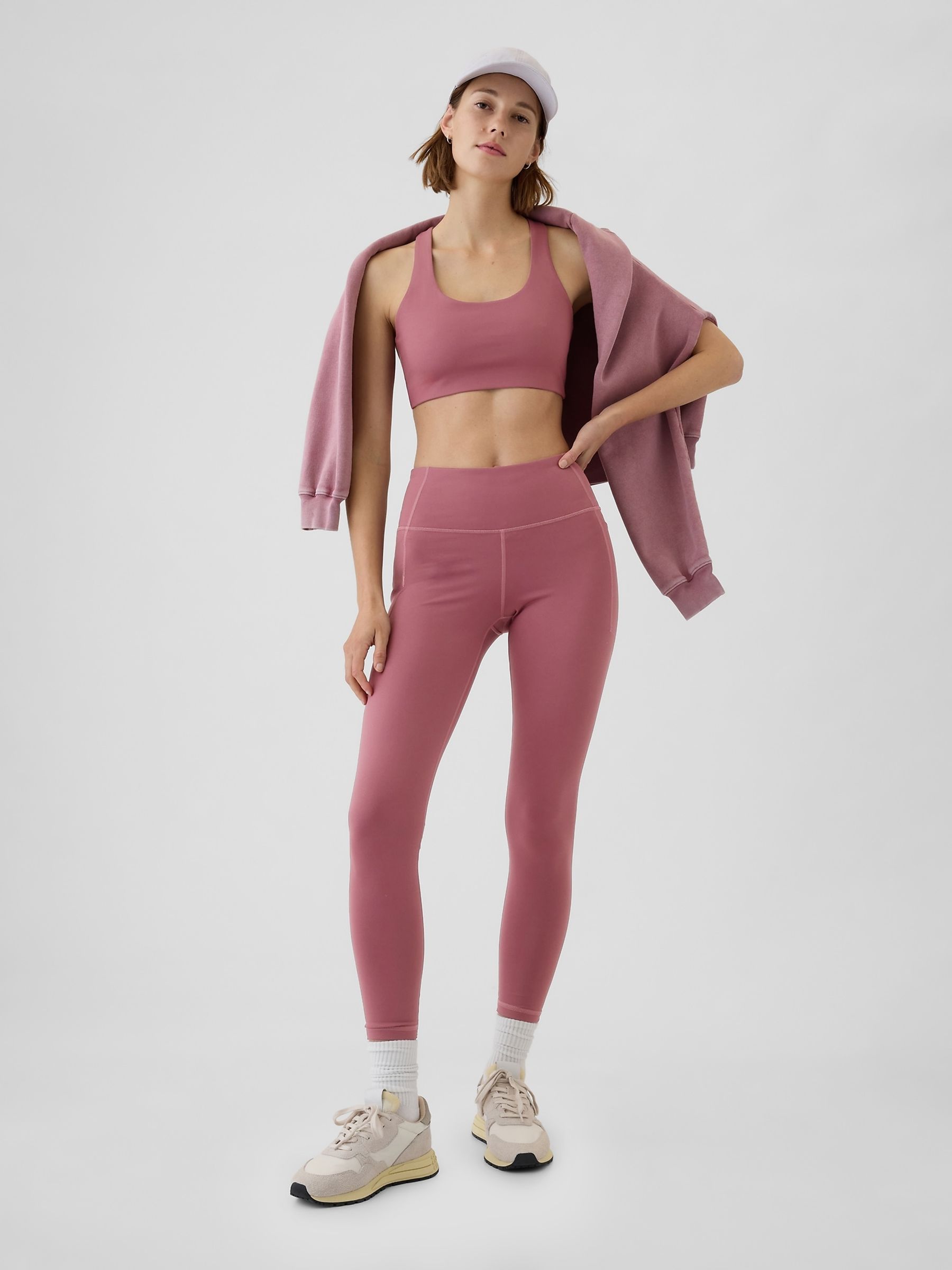 Pink Power Medium Impact Racerback Sports Bra - Image 3 of 5