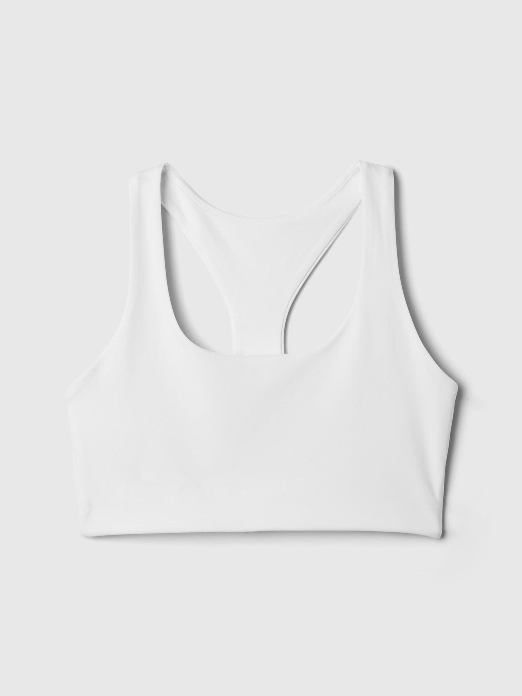 White Power Medium Impact Racerback Sports Bra - Image 4 of 5