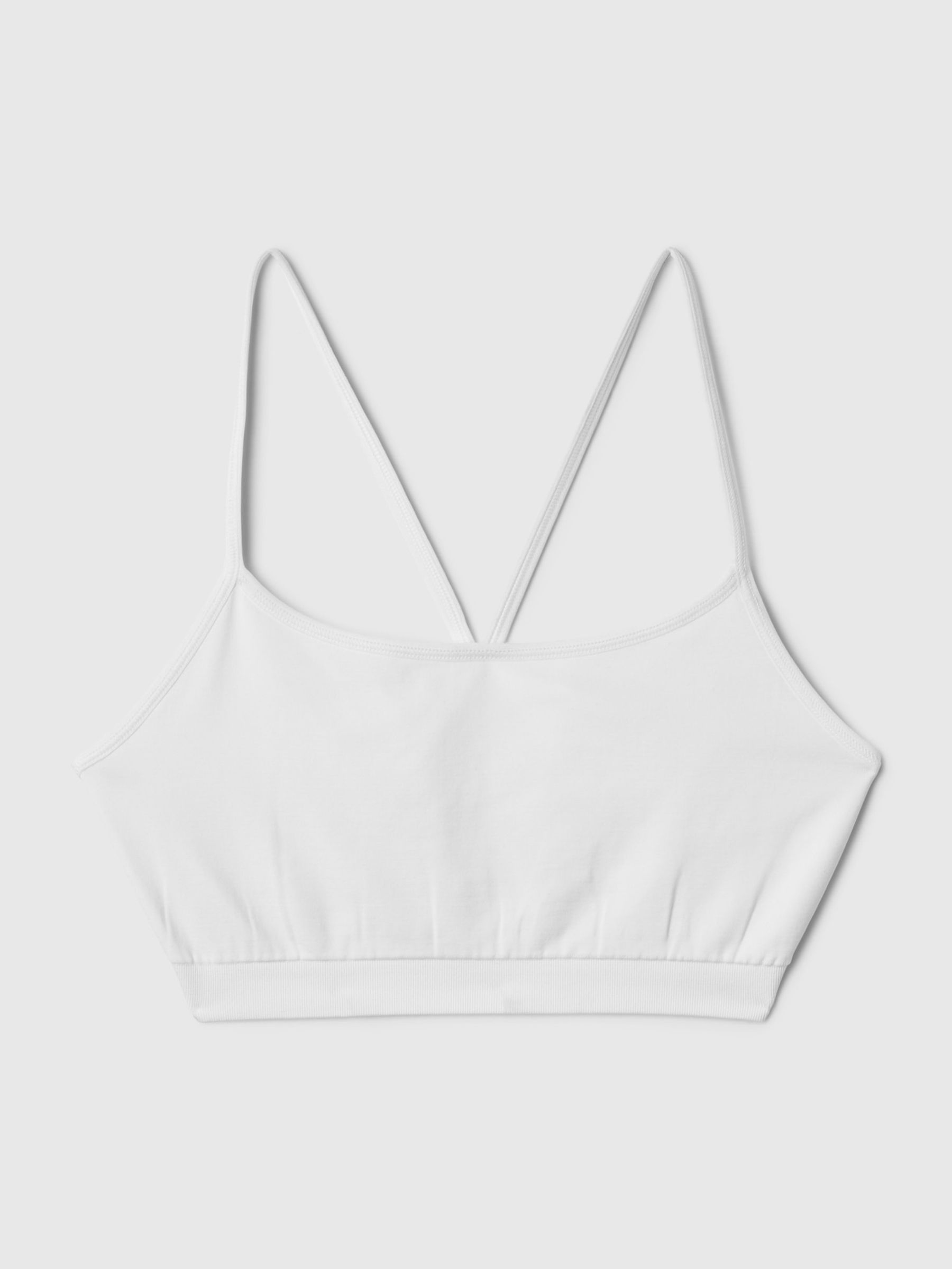 White Seamless Racerback Bralette - Image 3 of 4