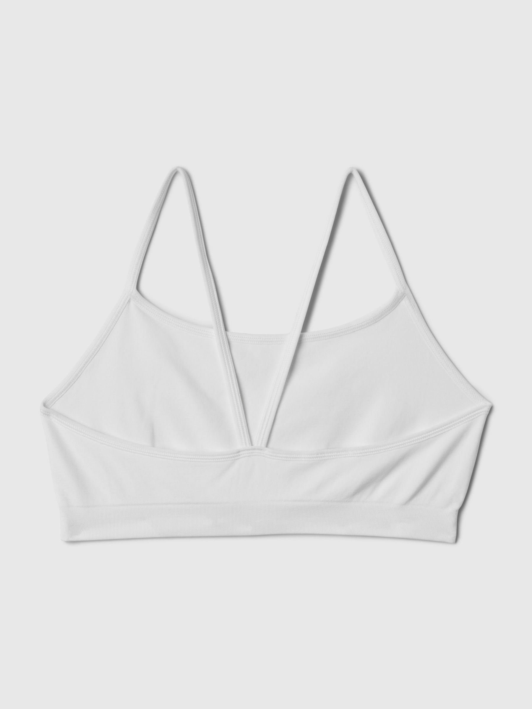 White Seamless Racerback Bralette - Image 4 of 4