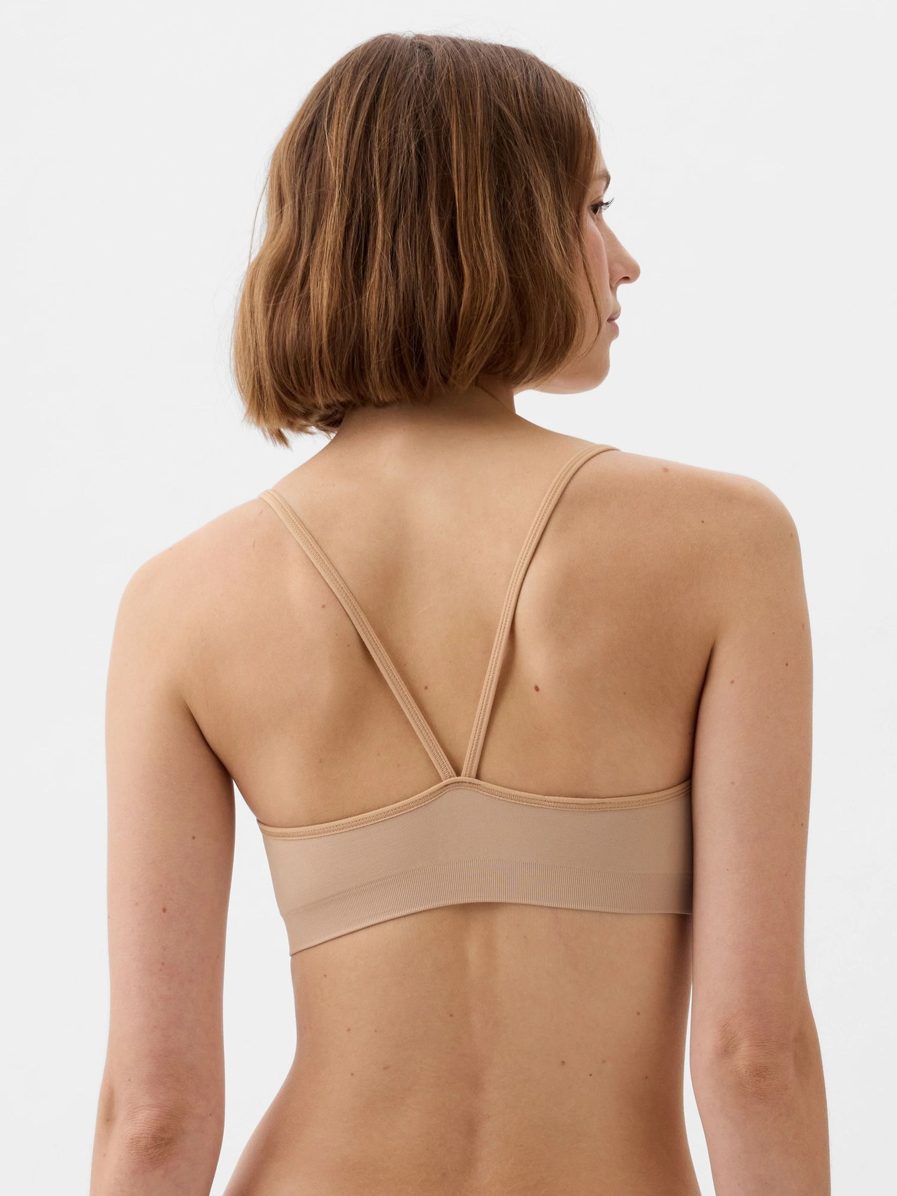 Beige Seamless Racerback Bralette - Image 2 of 4