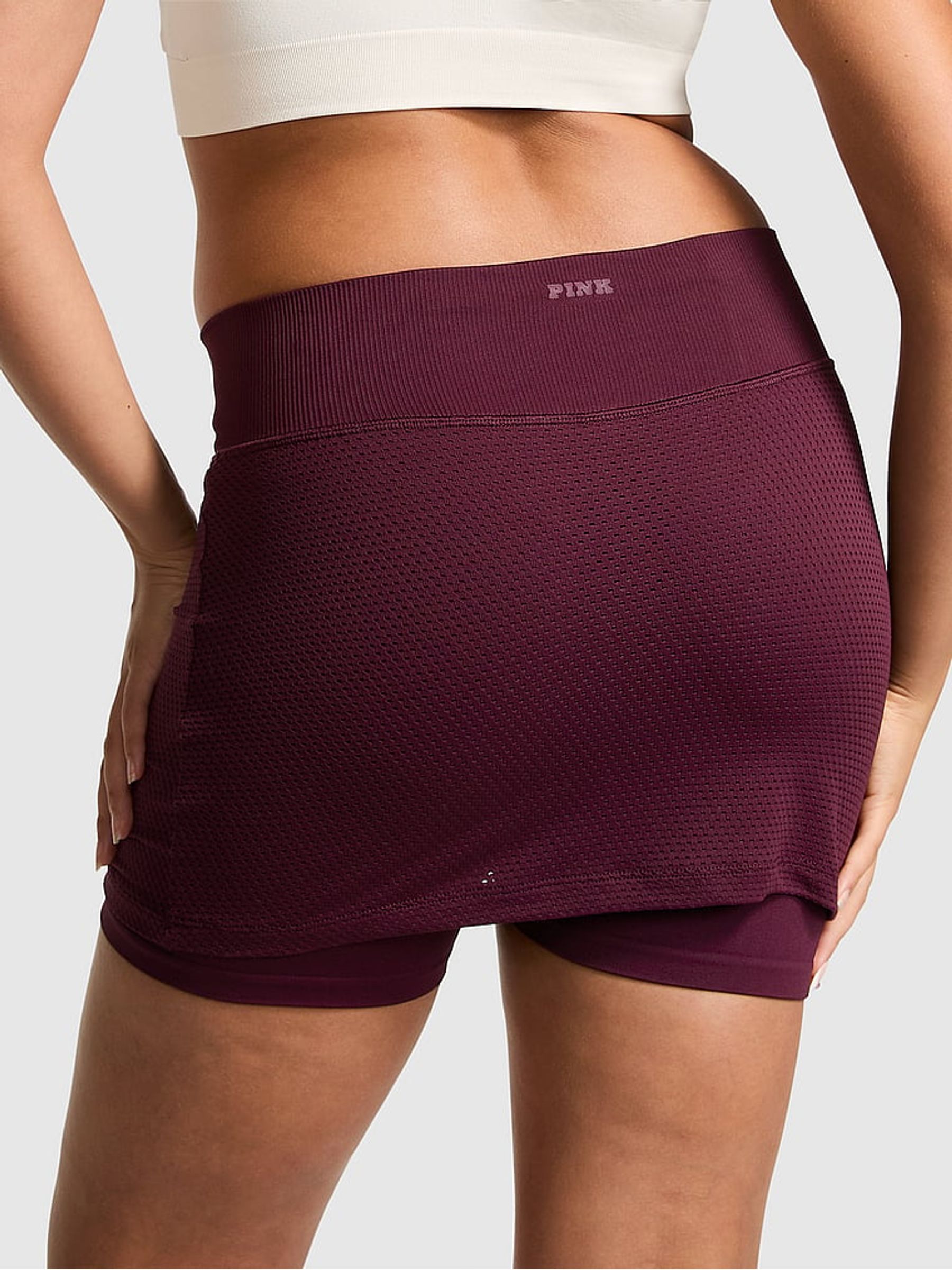 Purple Violet Seamless Drapey Skort - Image 2 of 3