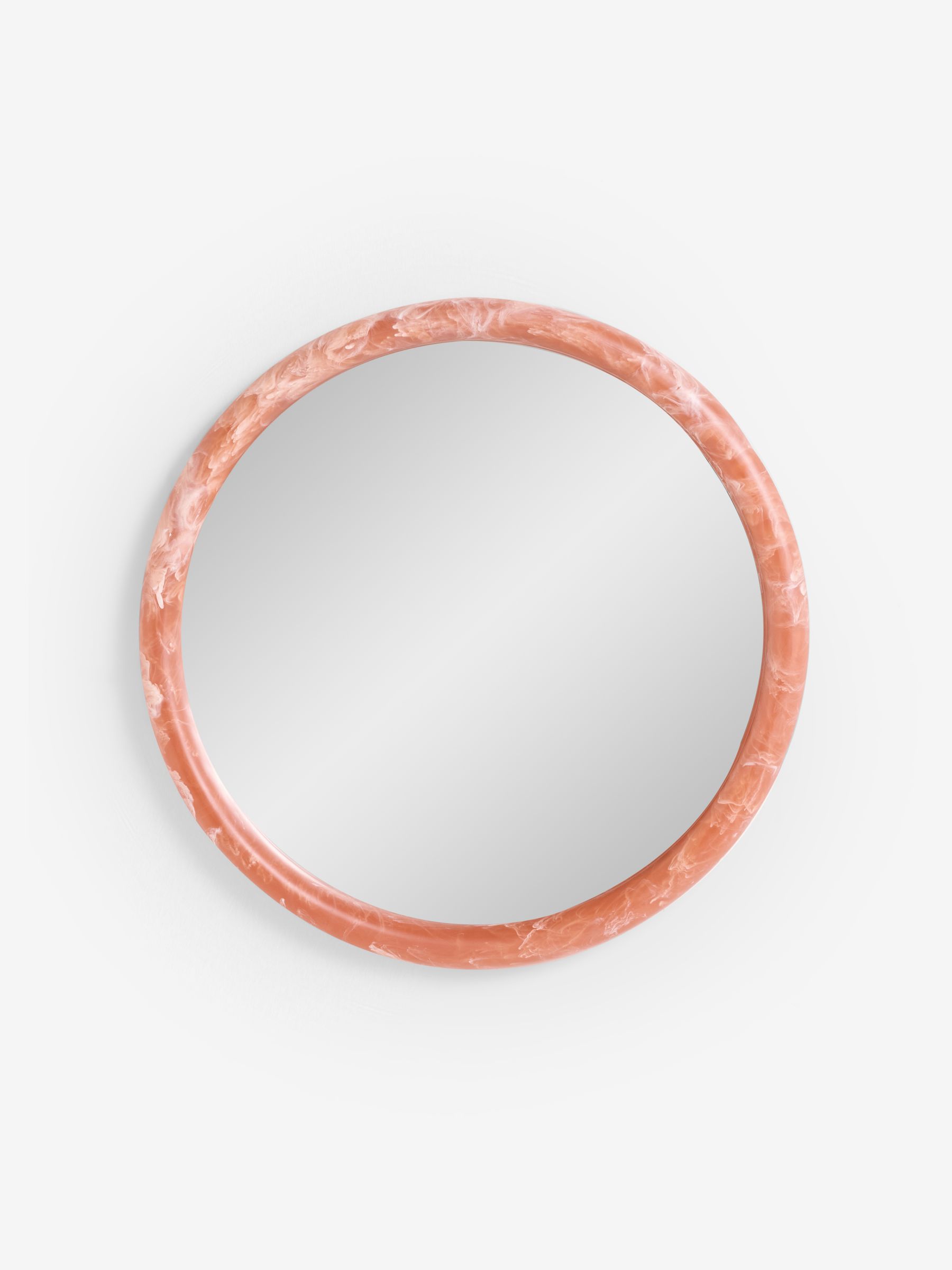 Nina Resin Mirror in Coral Red - Image 4 of 4