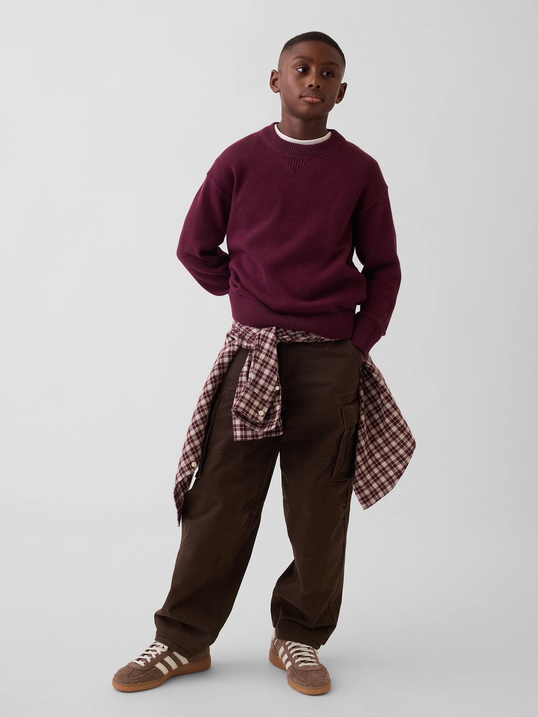 Burgundy Red Relaxed Jumper - Image 3 of 5