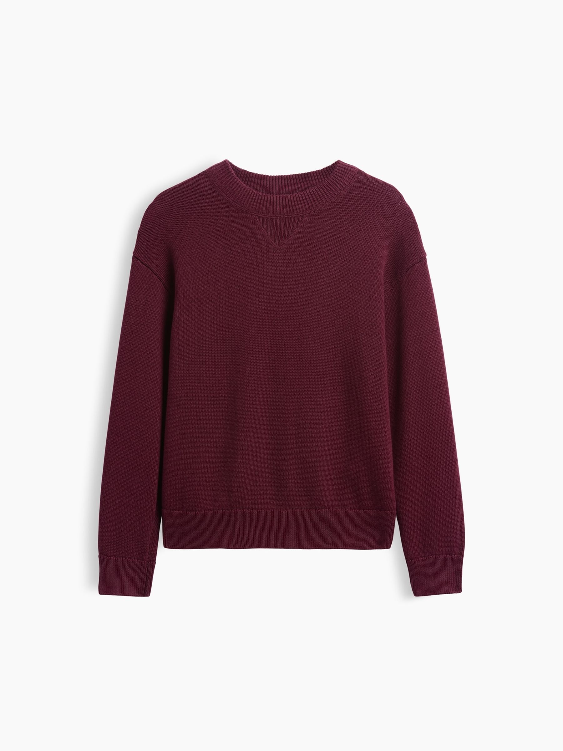 Burgundy Red Relaxed Jumper - Image 4 of 5