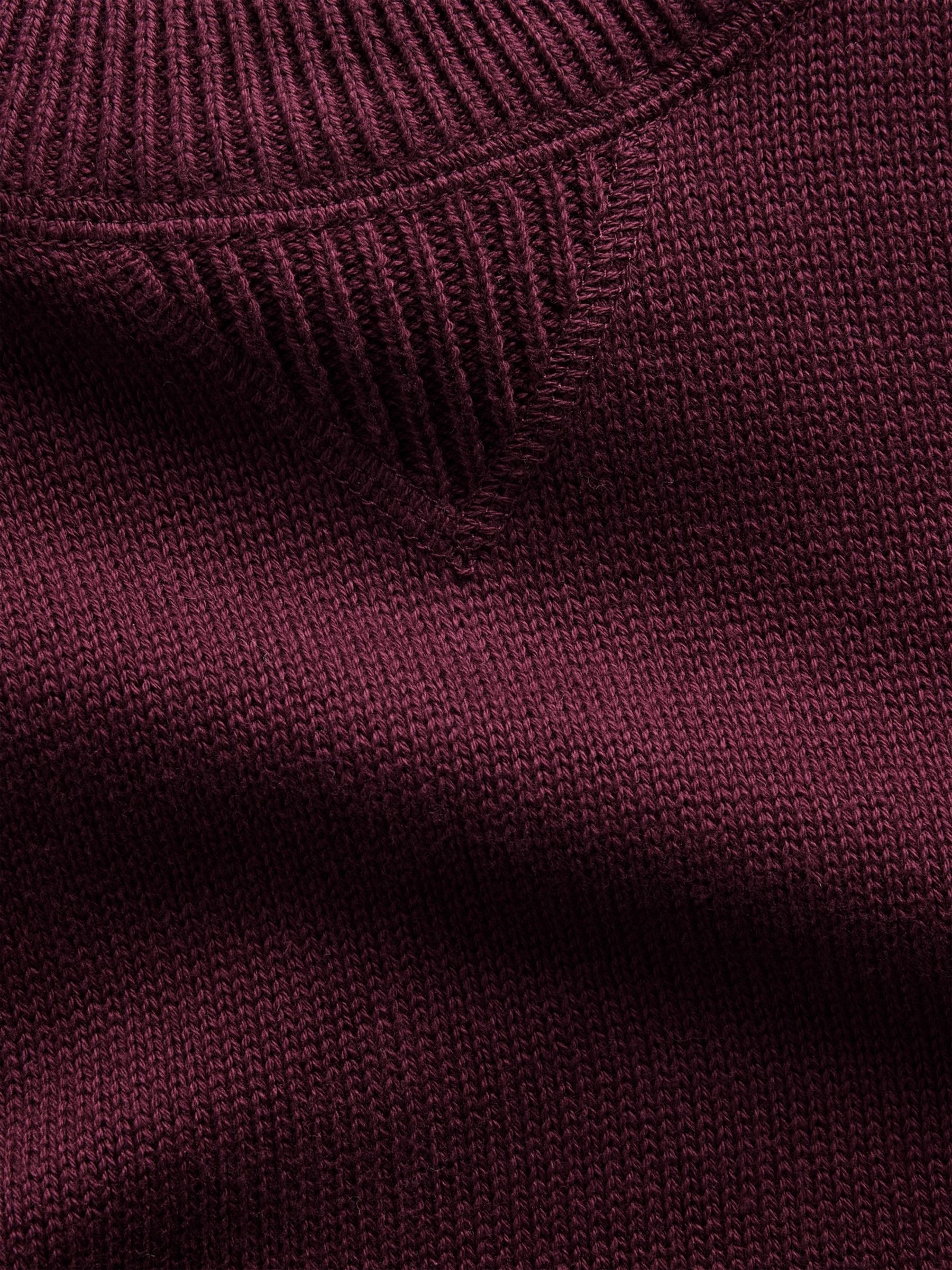 Burgundy Red Relaxed Jumper - Image 5 of 5