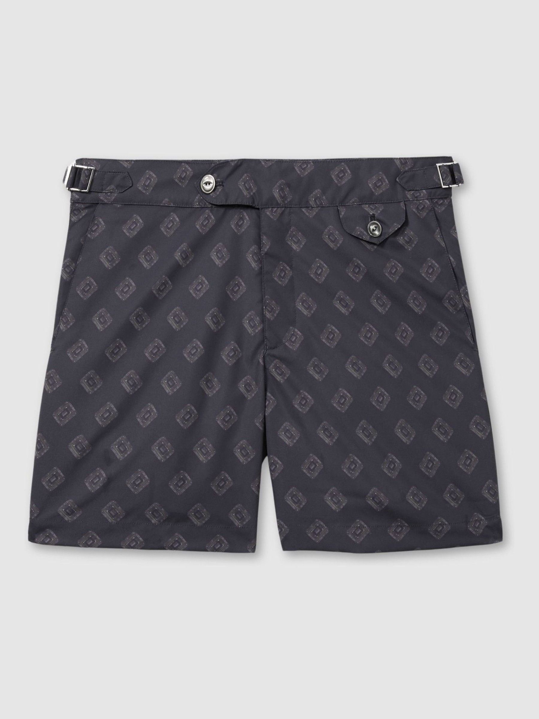 Hemingsworth Blue Swim Shorts in Blue - Image 1 of 2
