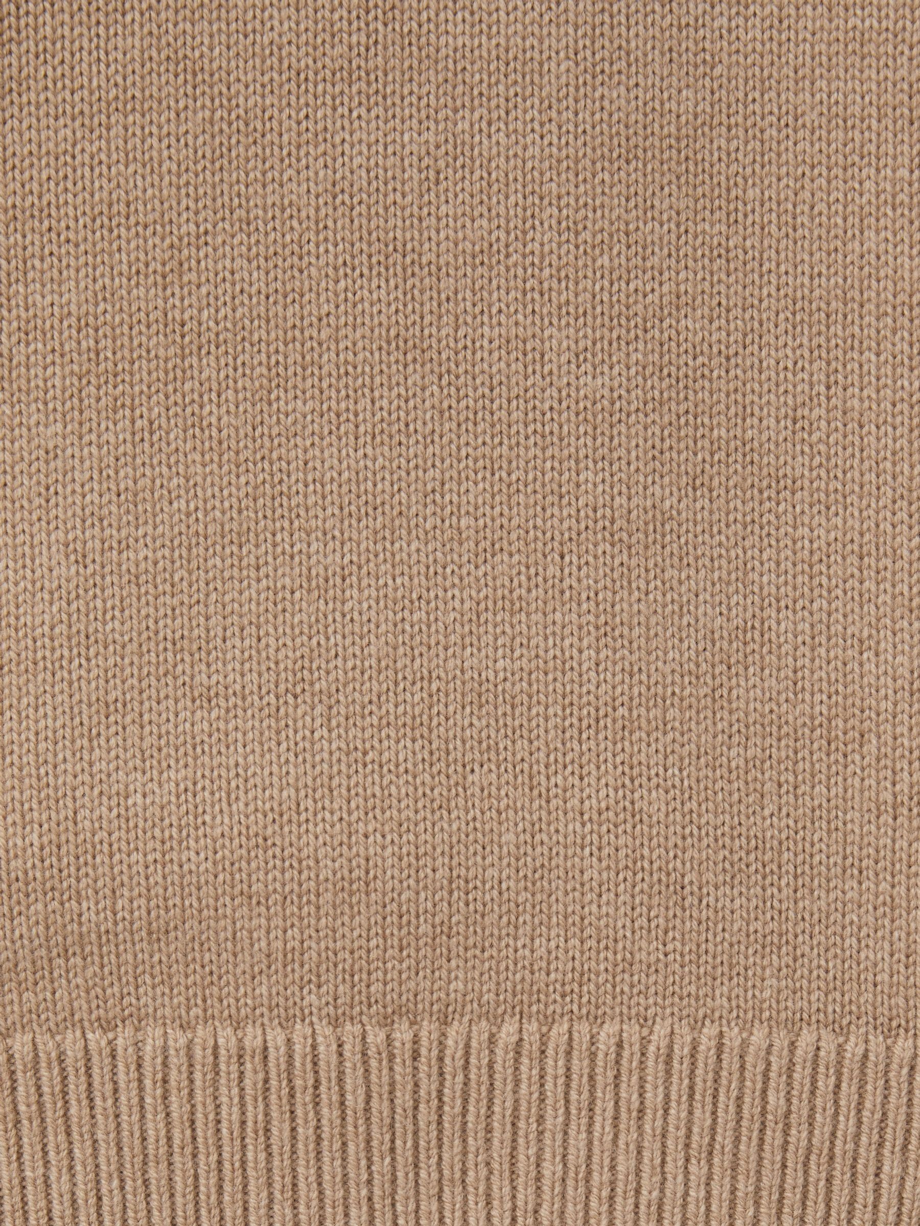 Wool-Blend Raglan-Sleeve Jumper in Camel Brown - Image 5 of 5