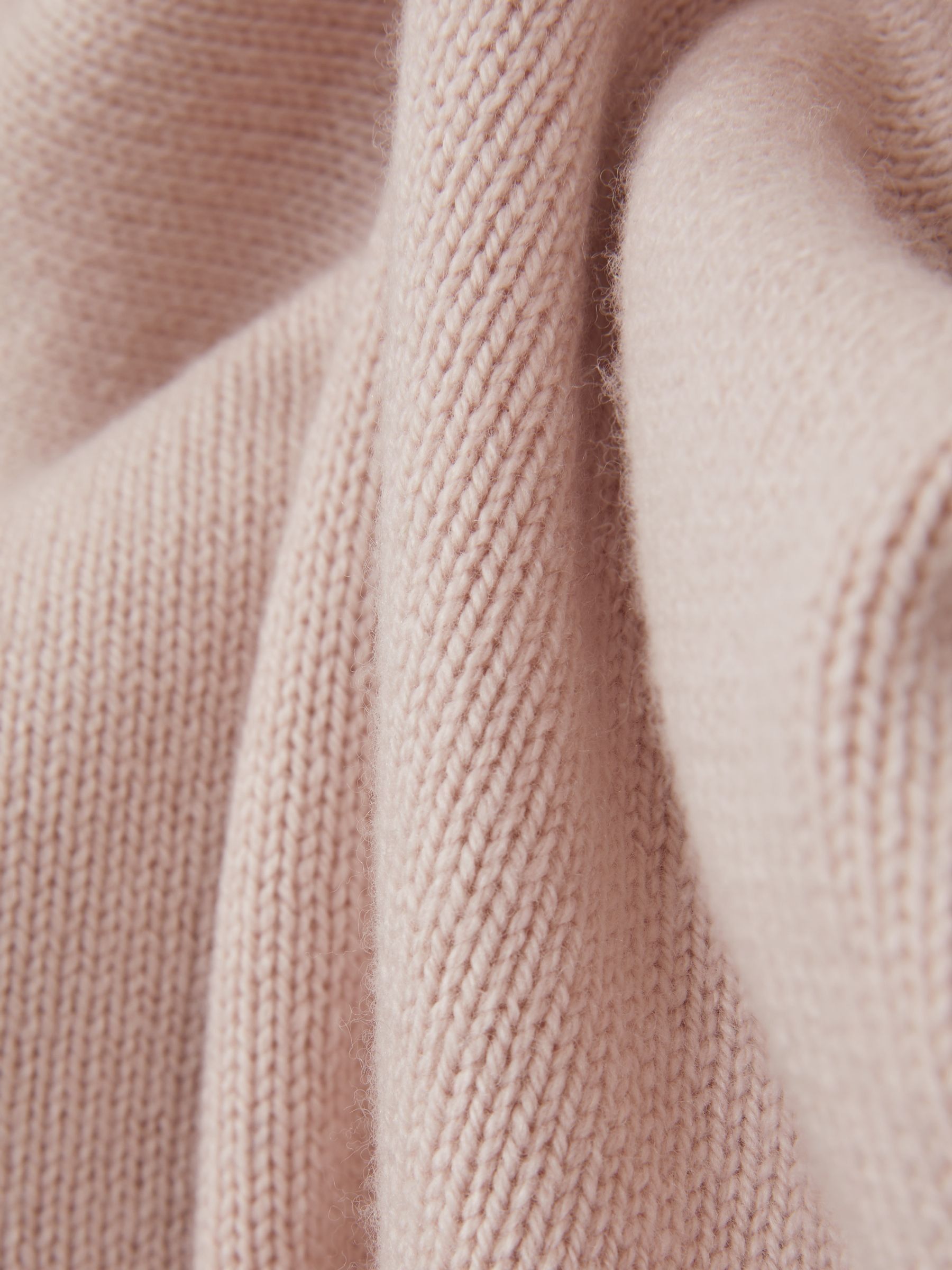 Wool-Blend Raglan-Sleeve Jumper in Soft Pink - Image 7 of 7
