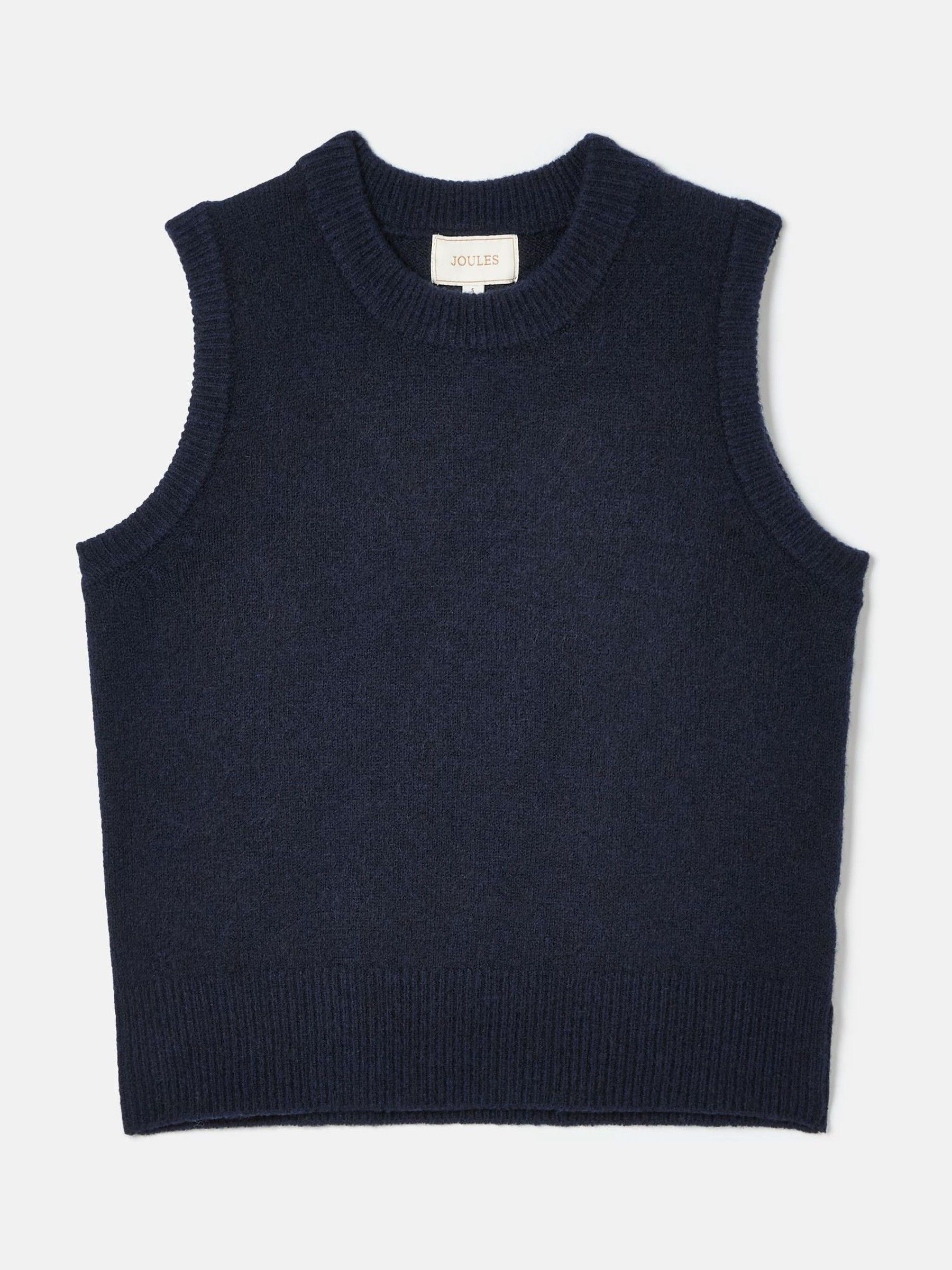 Holly Navy Blue Regular Fit Knitted Vest - Image 6 of 6
