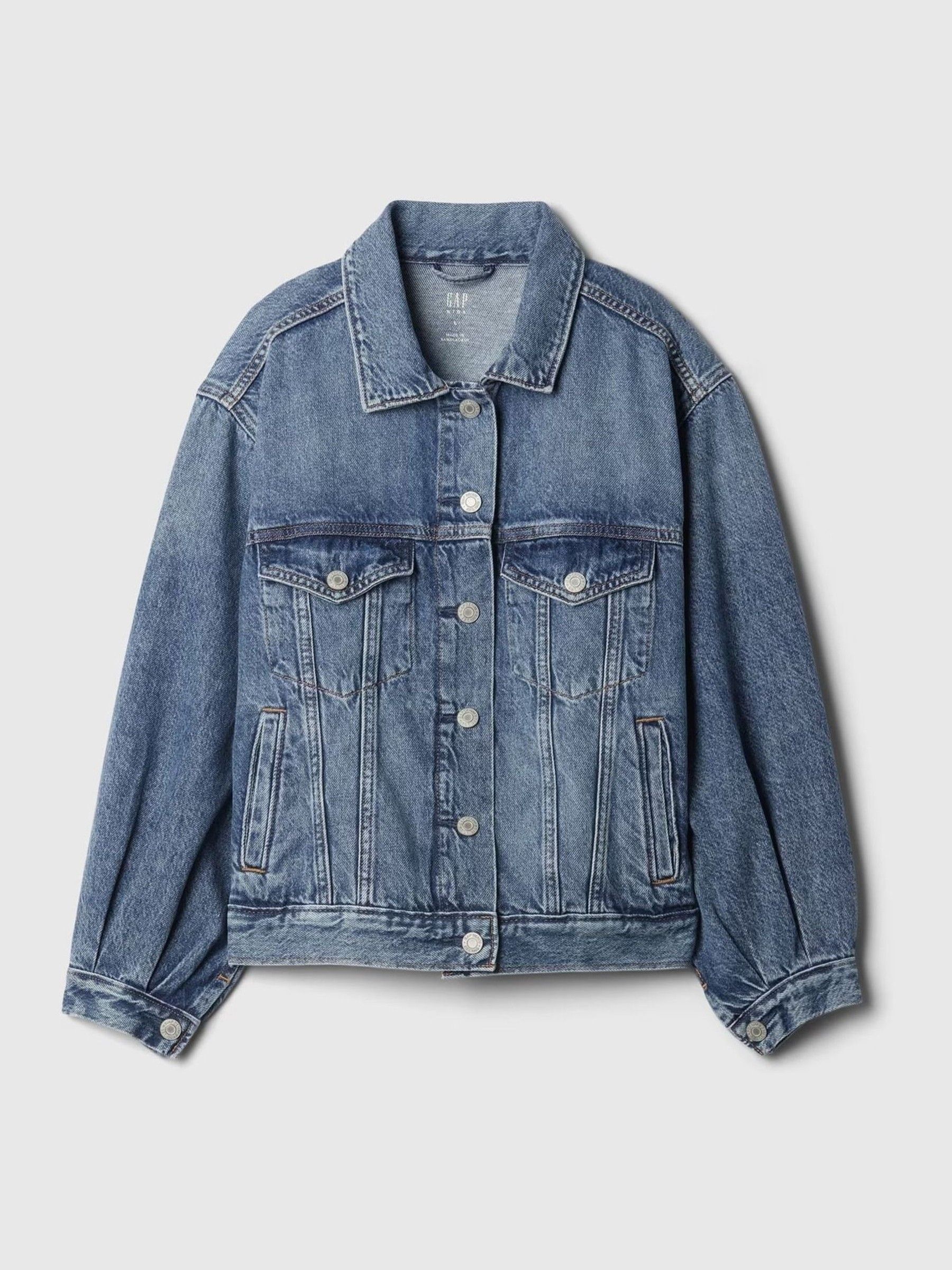 Blue Relaxed Icon Denim Jacket (4-13yrs) - Image 4 of 5