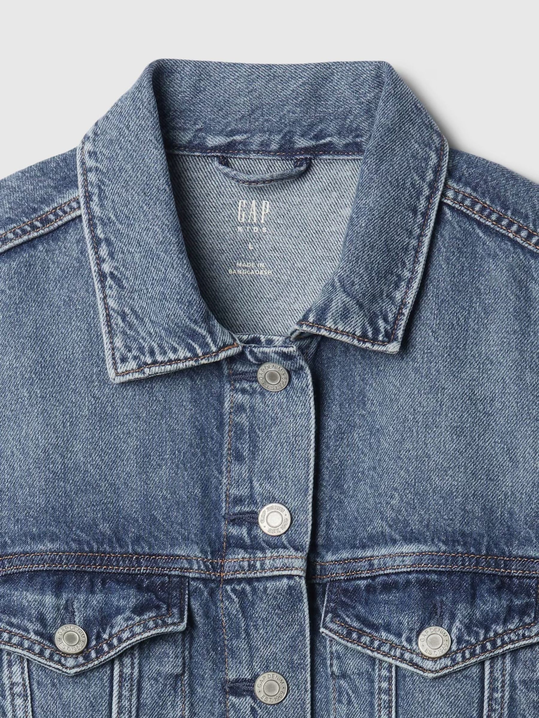 Blue Relaxed Icon Denim Jacket (4-13yrs) - Image 5 of 5
