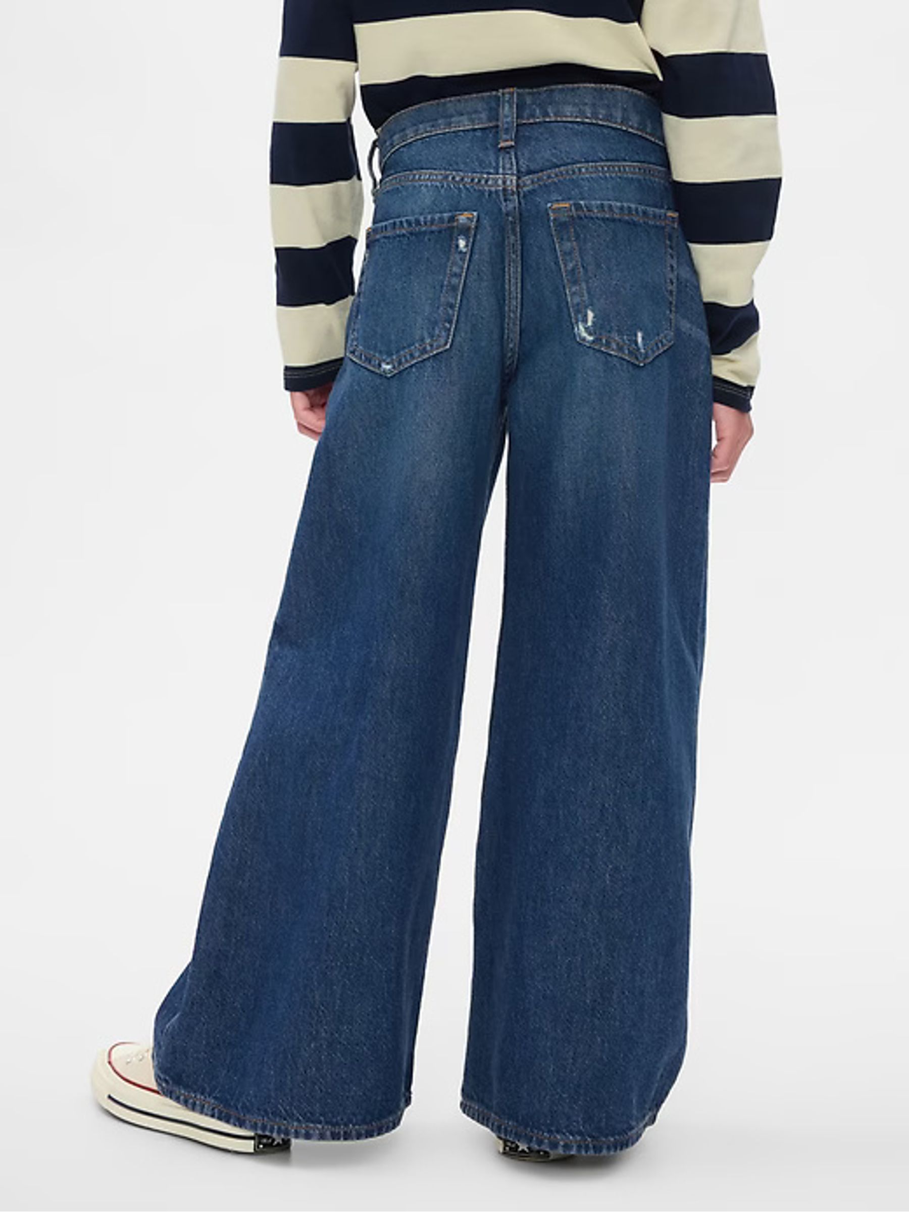 Blue Mid Rise Baggy Jeans (5-13yrs) - Image 2 of 5