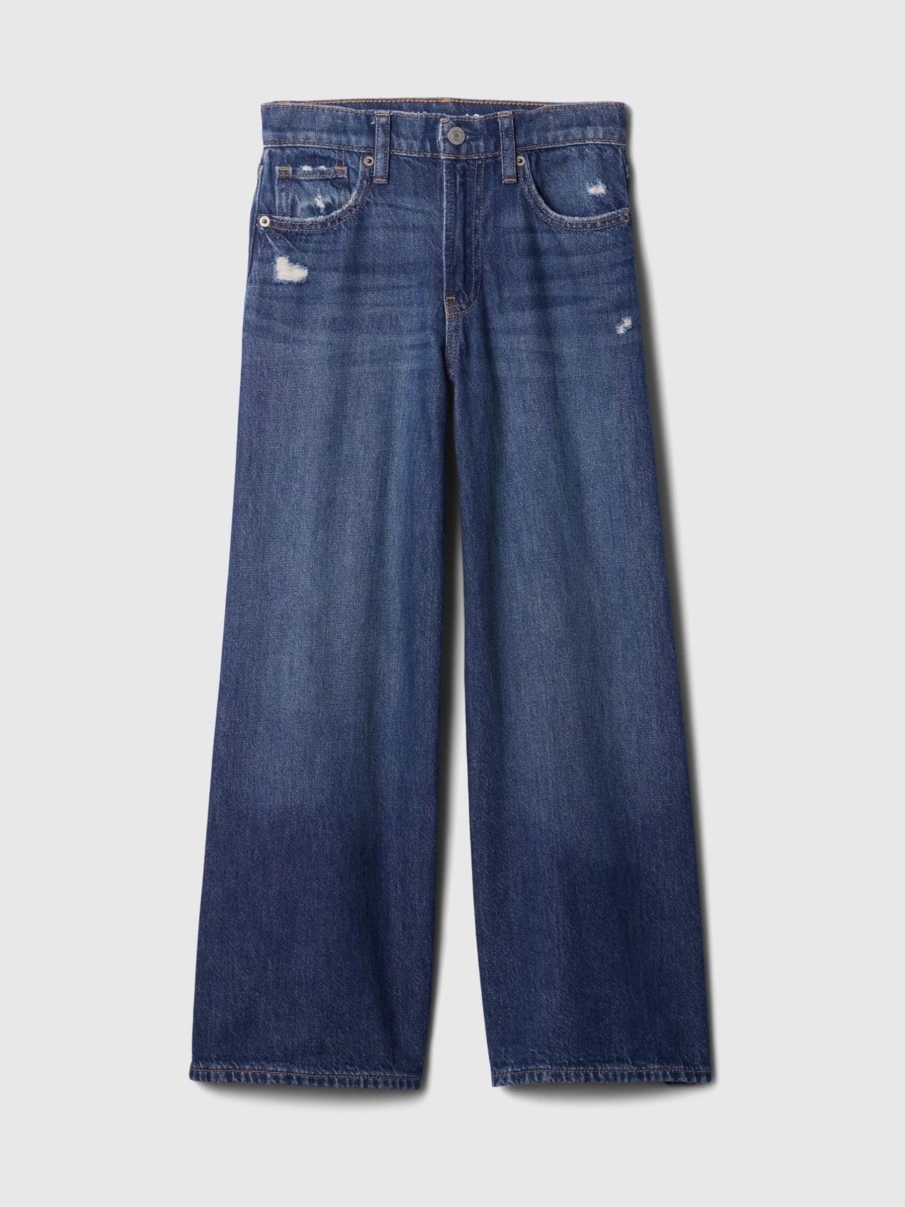 Blue Mid Rise Baggy Jeans (5-13yrs) - Image 4 of 5