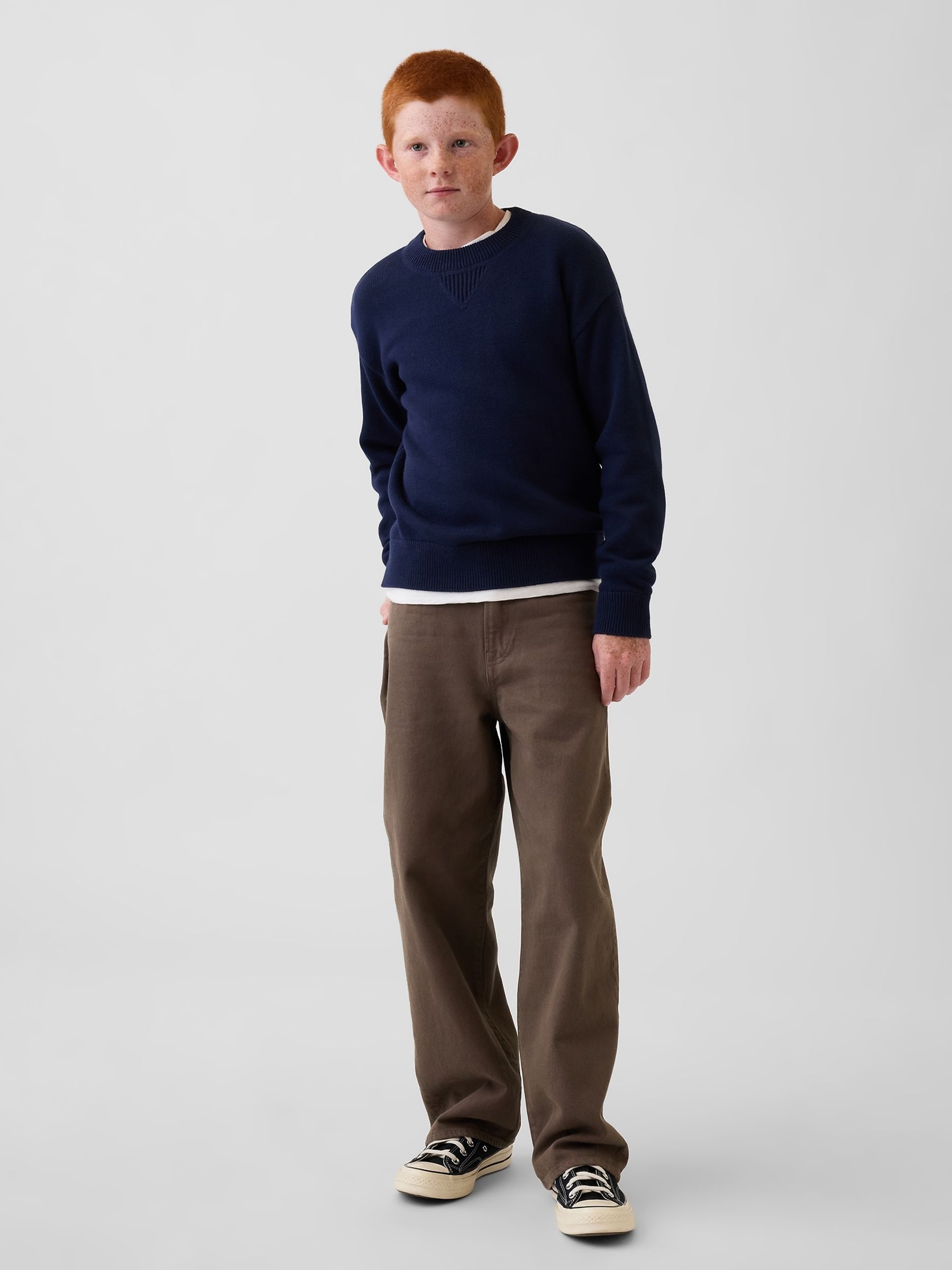 Navy Relaxed Jumper - Image 3 of 5