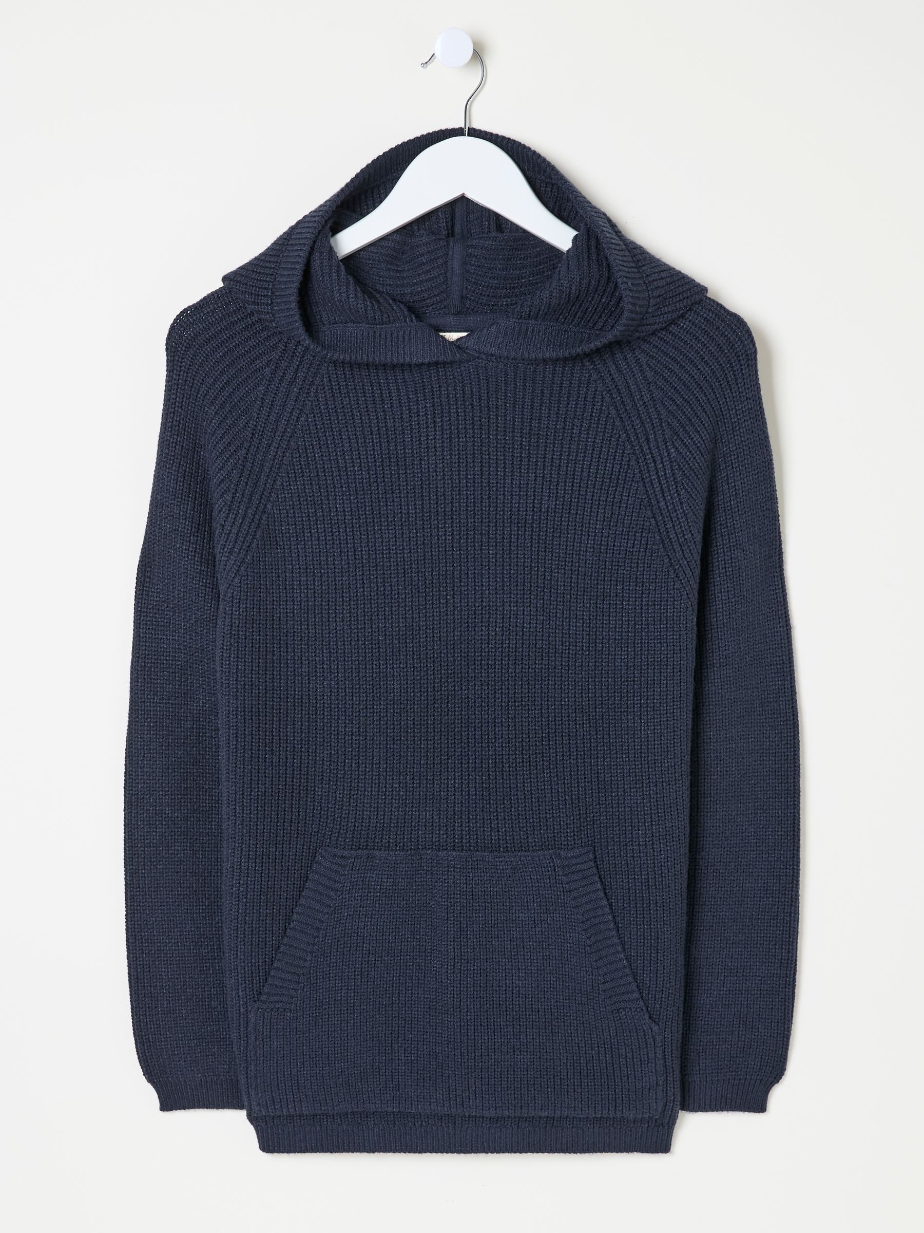 Knitted Blue Navy Lounge Hoodie - Image 6 of 6