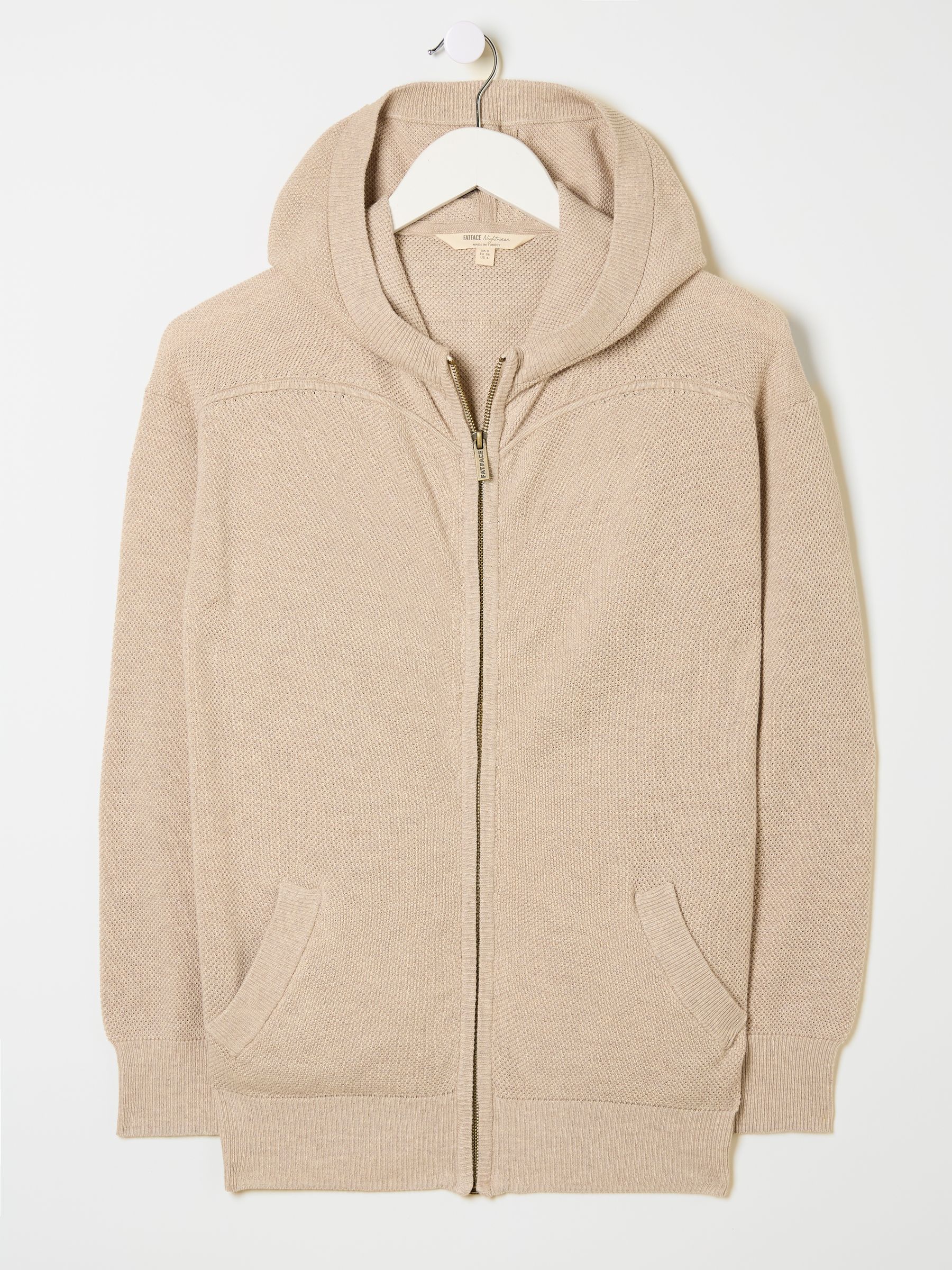 Oatmeal Lounge Zip Up Hoodie - Image 6 of 6