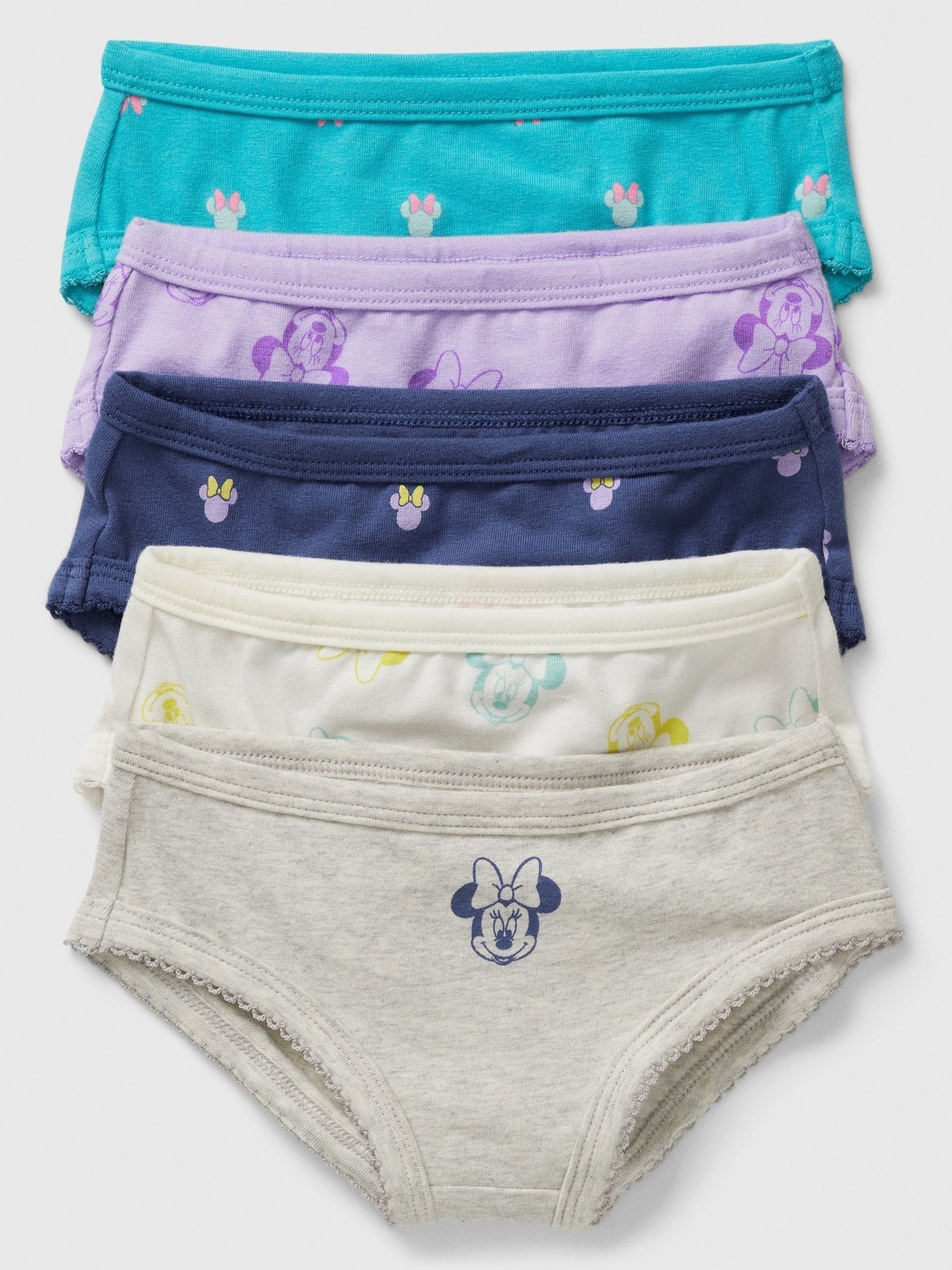 Pink Disney Minnie Mouse Briefs 5 Pack (2-5yrs) - Image 1 of 3