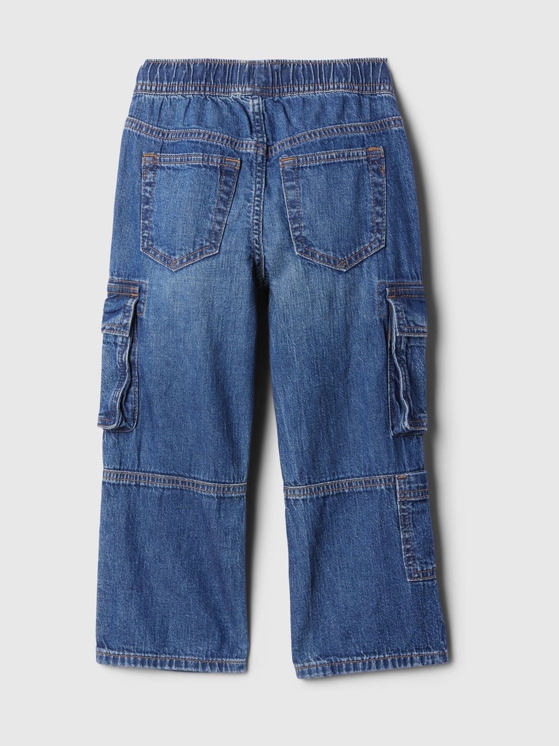 Blue Cargo Baggy Jeans (6mths-5yrs) - Image 2 of 4