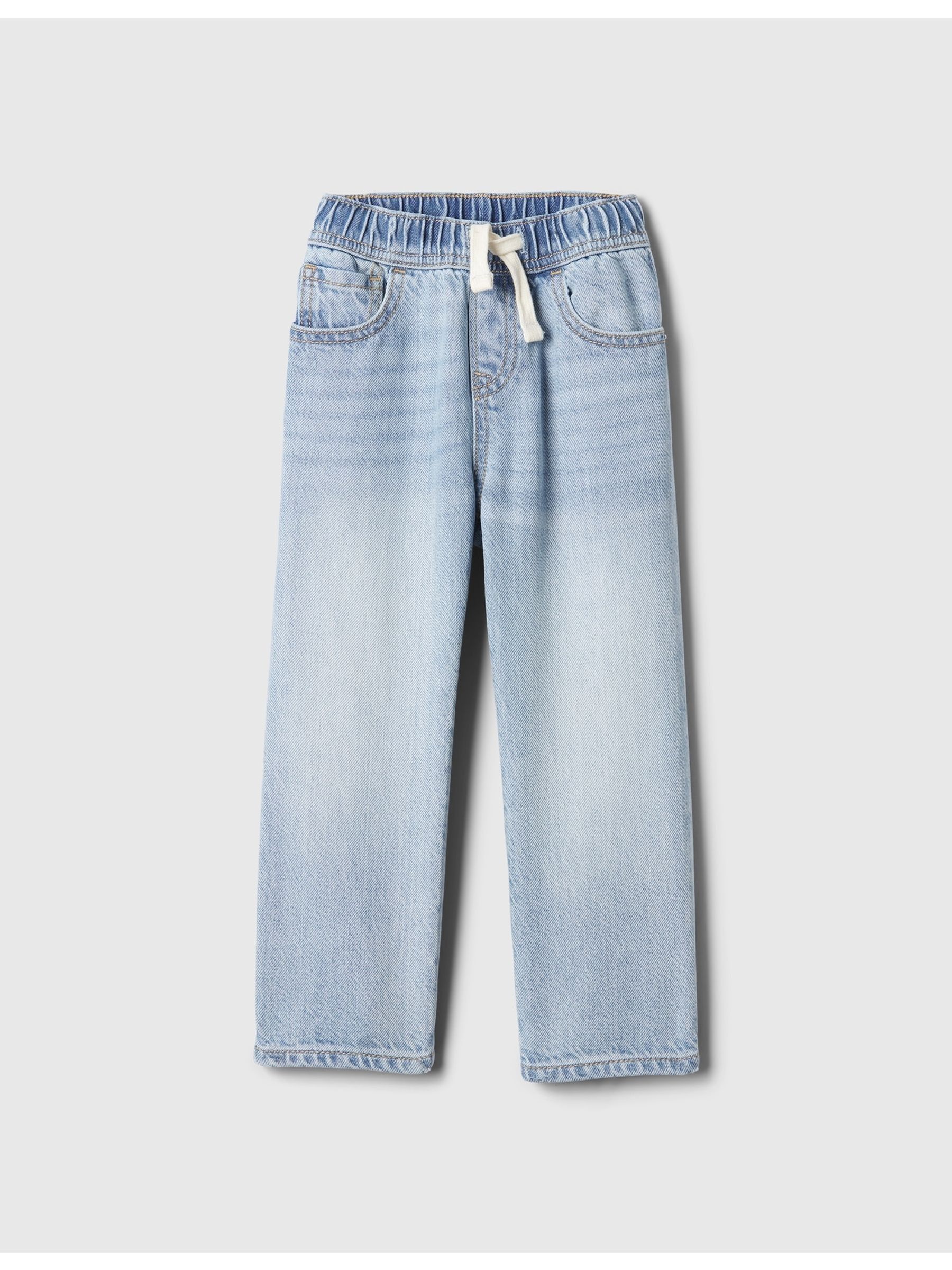 Blue UltraSoft Pull On Baggy Jeans (6mths-5yrs) - Image 1 of 4