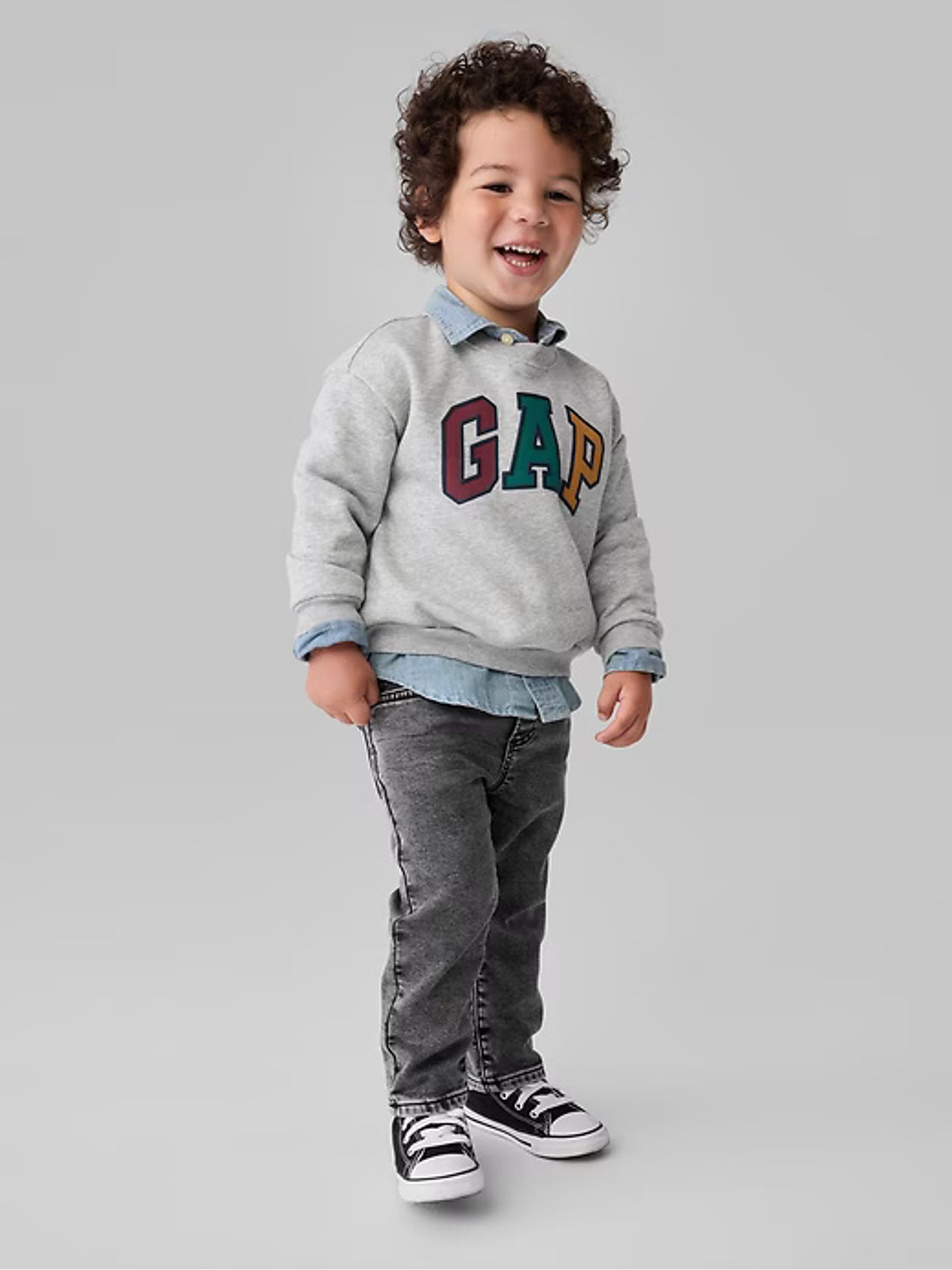 Black Soft Pull On Slim Jeans (6mths-5yrs) - Image 1 of 5