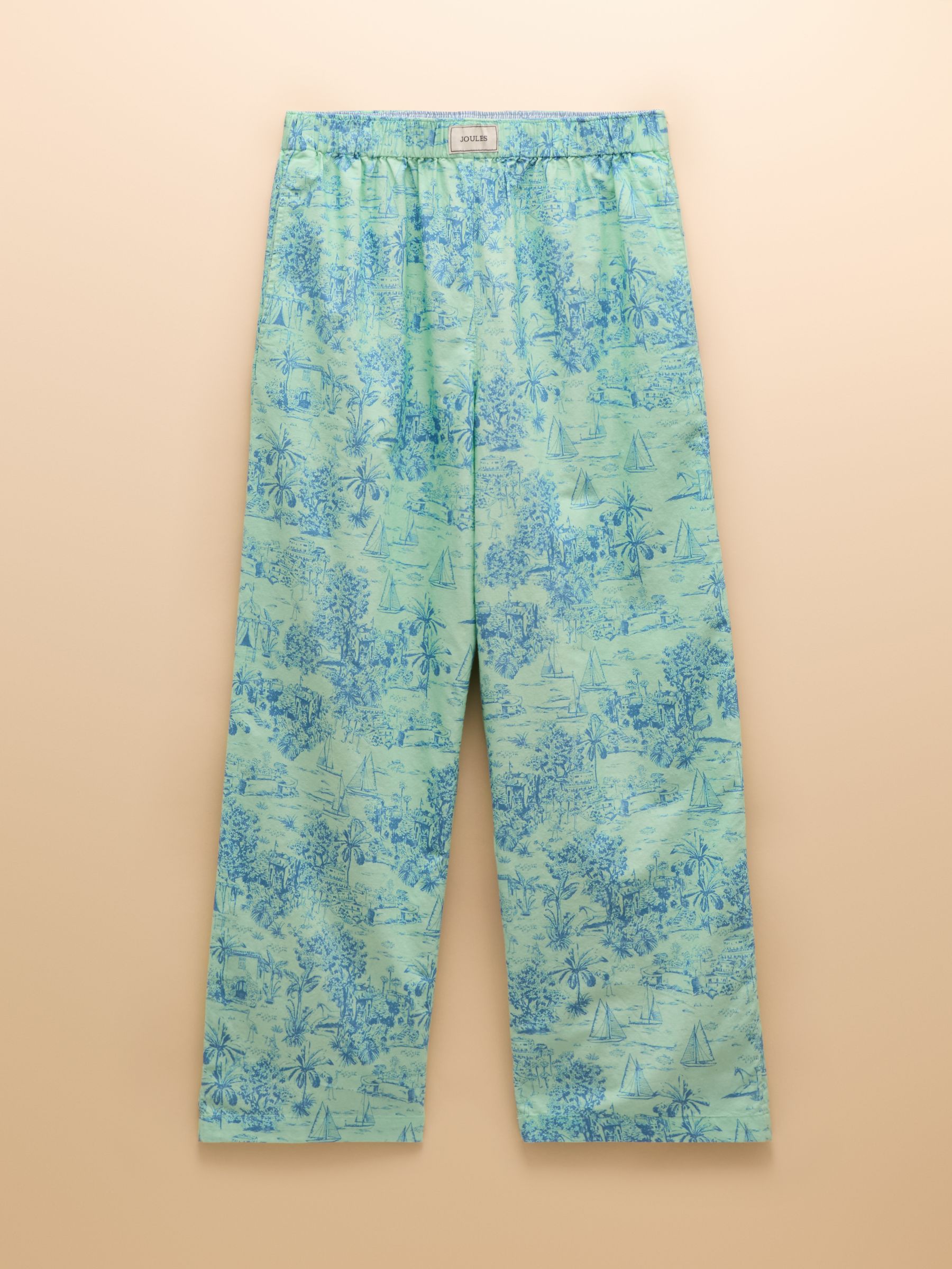 Hallie Green Toile de Jouy Pull-On Cotton Trousers - Image 12 of 12