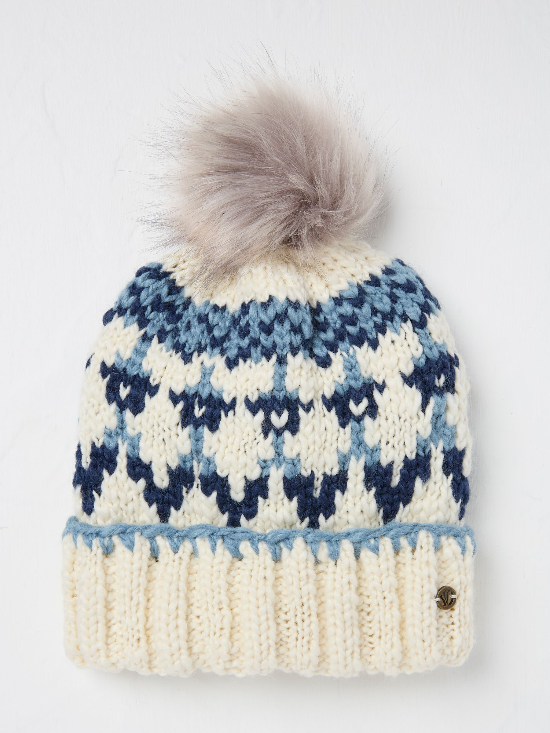 Blue Chunky Knit Hat - Image 3 of 4
