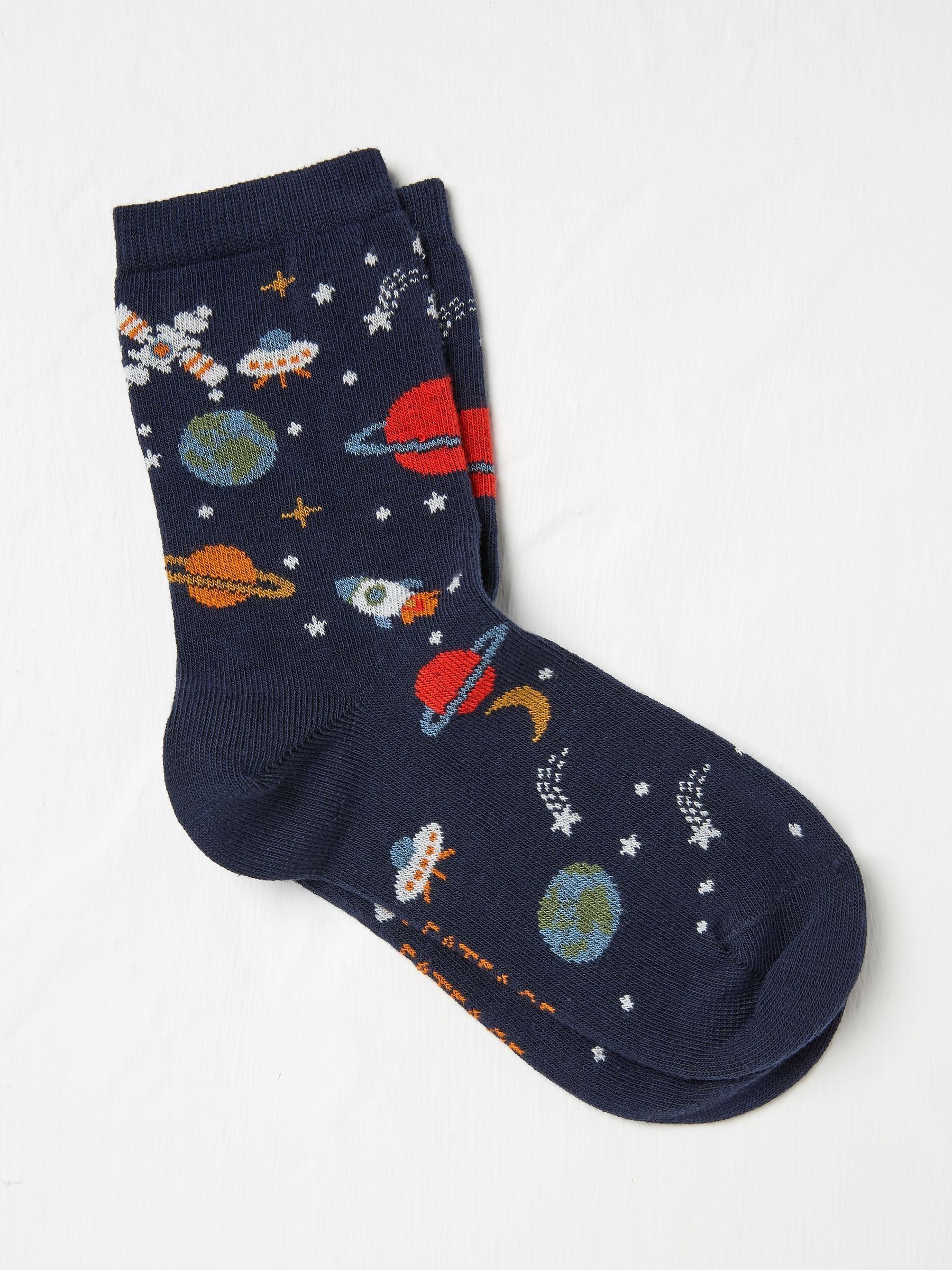 Blue Space Socks 1 Pack - Image 1 of 2