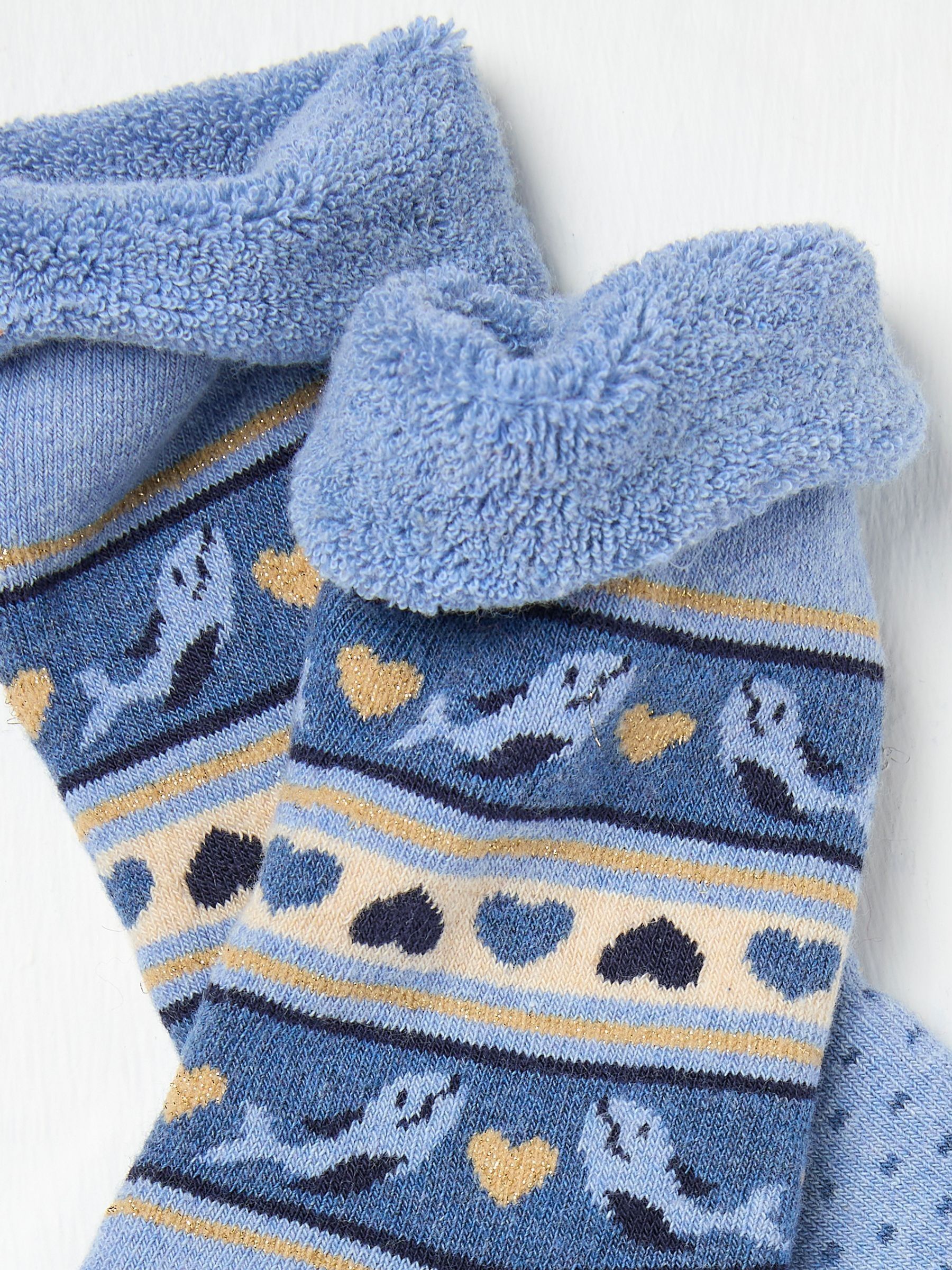 Kids Blue Shelter Wilson the Whale Cosy Socks - Image 2 of 2