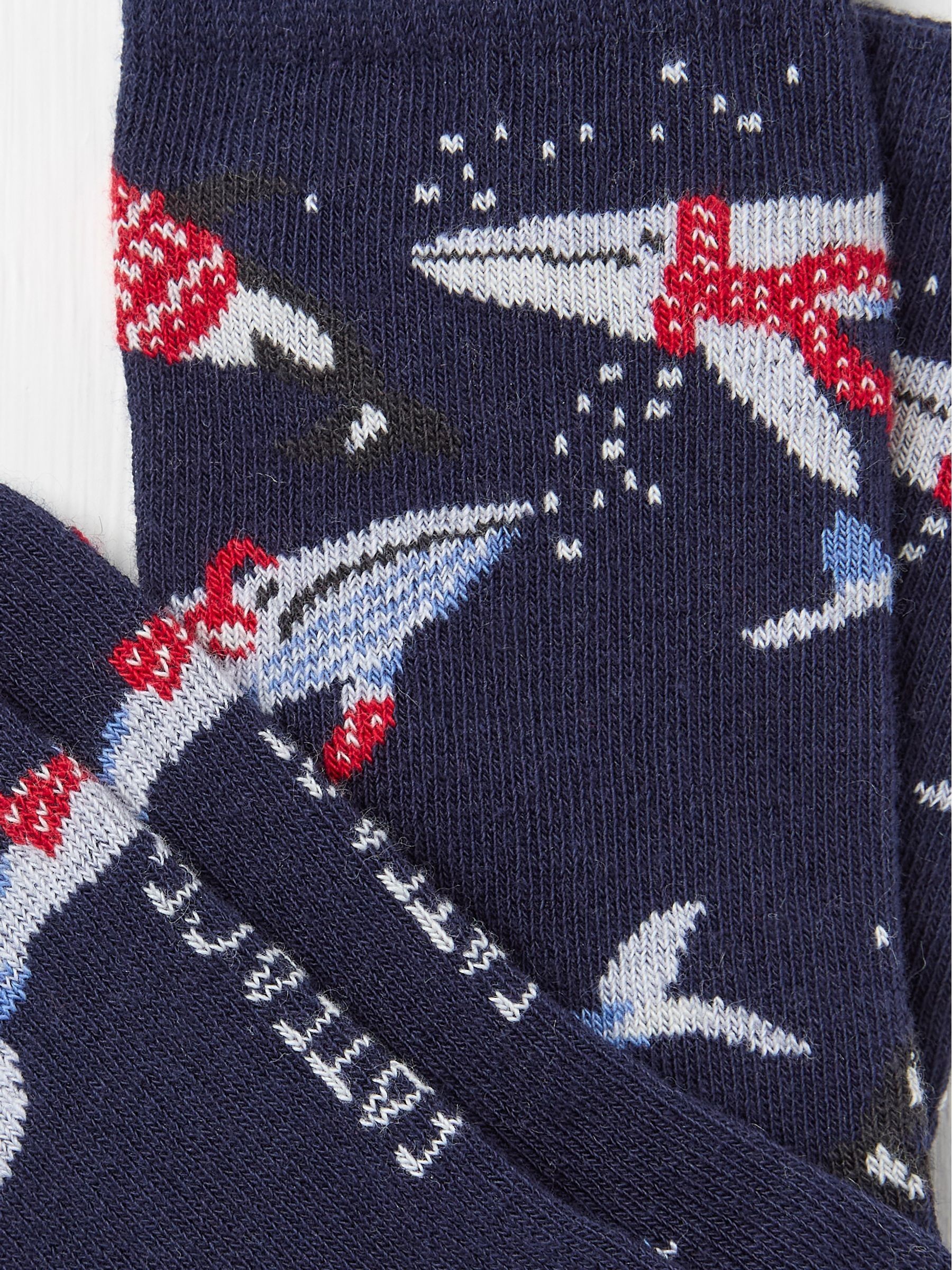 Kids Blue Shelter Wilson the Whale Socks - Image 2 of 2 Kids Blue Shelter Wilson the Whale Socks - Image 2 of 2