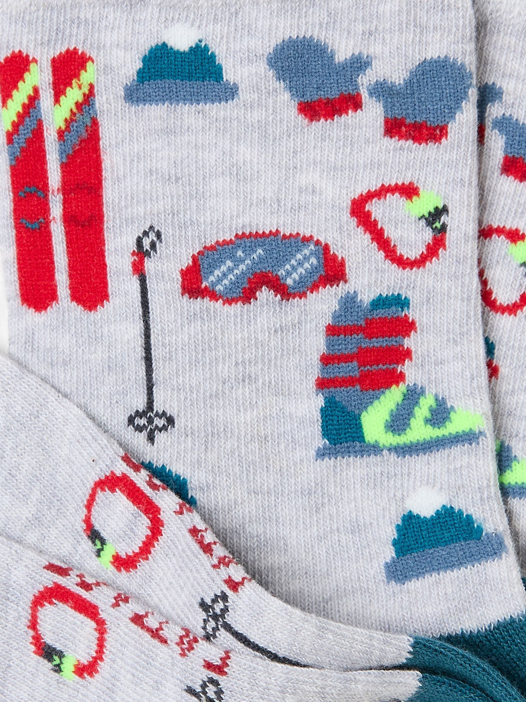Grey Kids Socks 1 Pack - Image 2 of 2