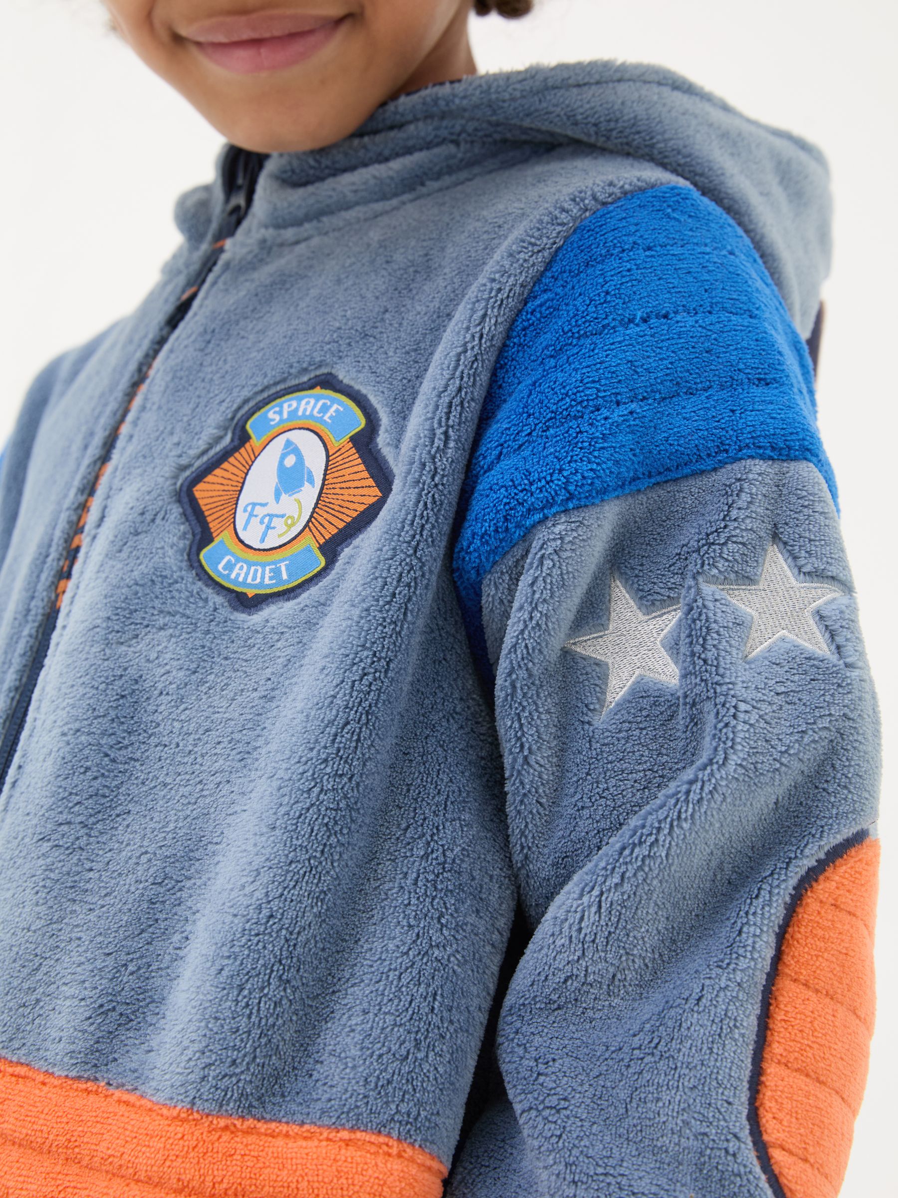 Blue Astronaut Fleece All-In-One - Image 3 of 5