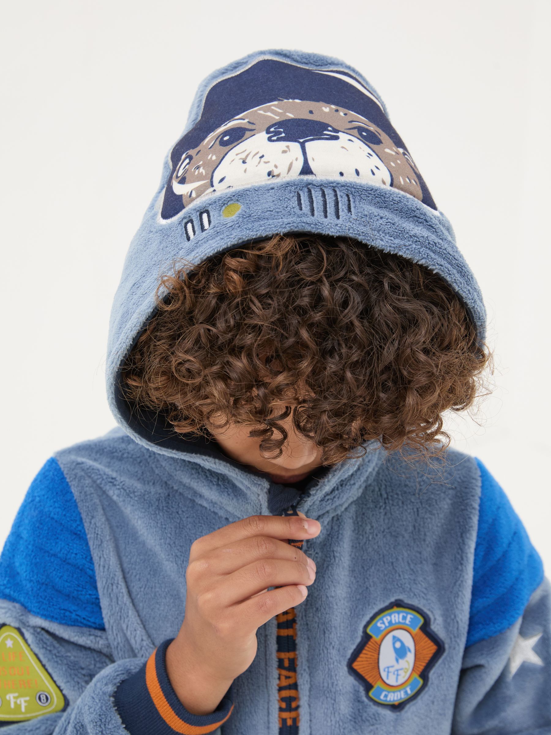 Blue Astronaut Fleece All-In-One - Image 4 of 5