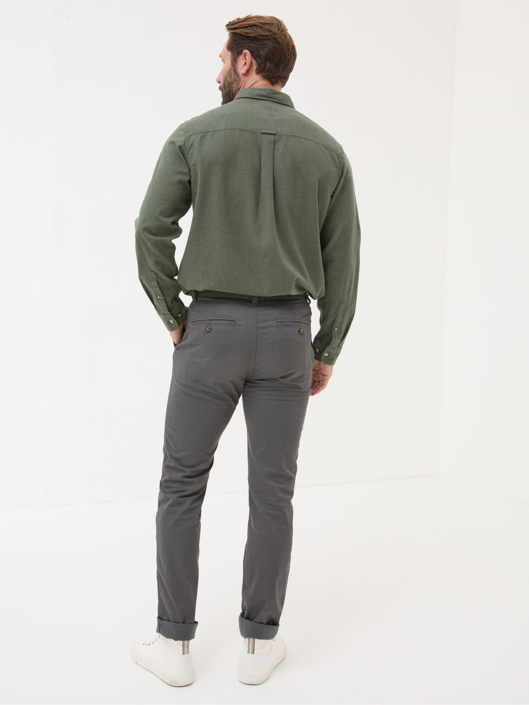 Heyshott Dark Grey Slim Chinos - Image 2 of 6