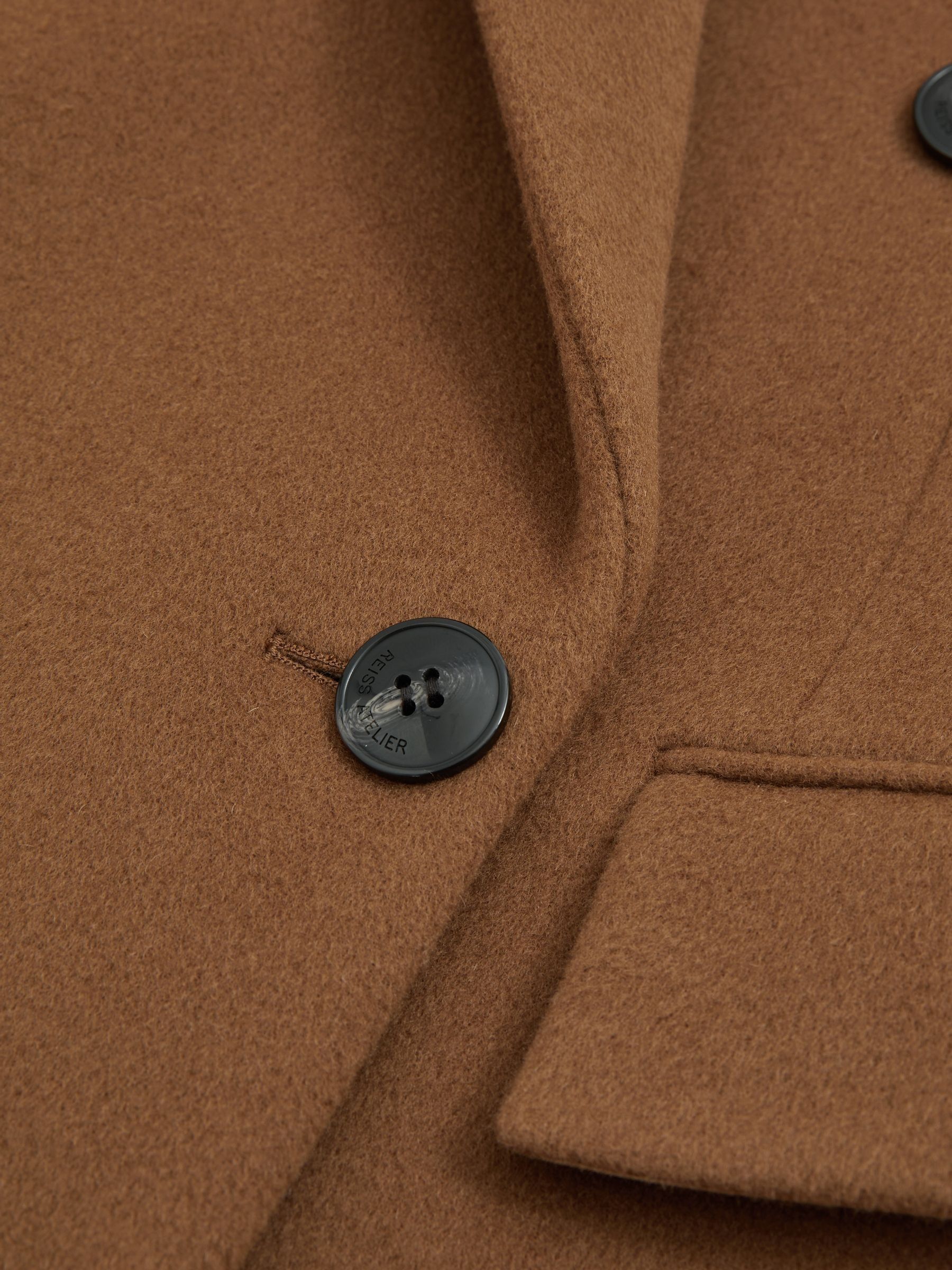 Atelier Virgin Wool and Camel-Blend Suit Jacket in Camel - Image 6 of 9