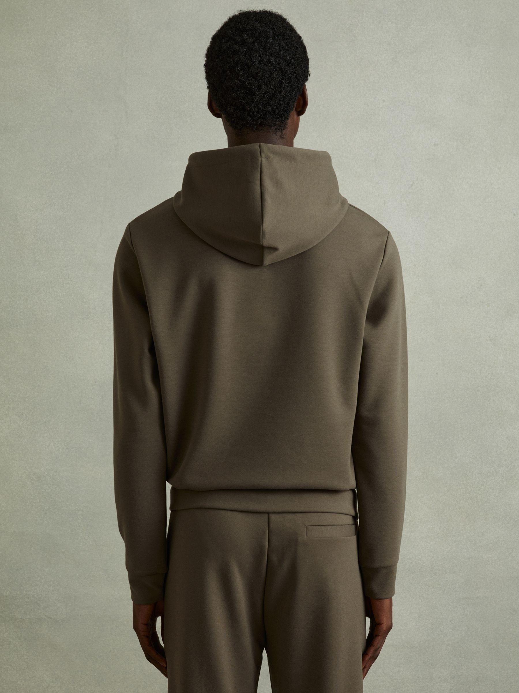 Interlock Jersey Hoodie in Sage Green - Image 3 of 5