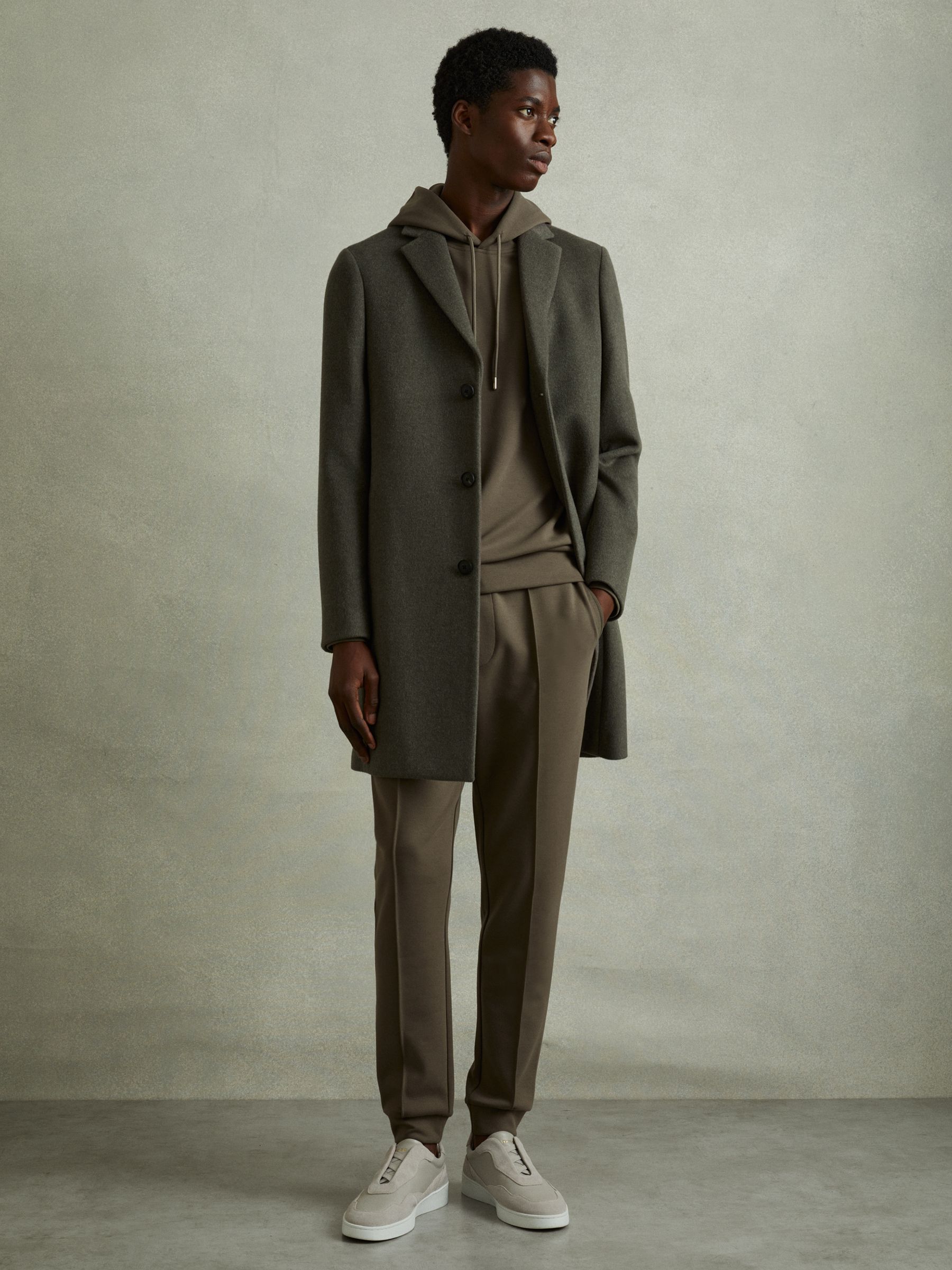 Interlock Jersey Hoodie in Sage Green - Image 4 of 5