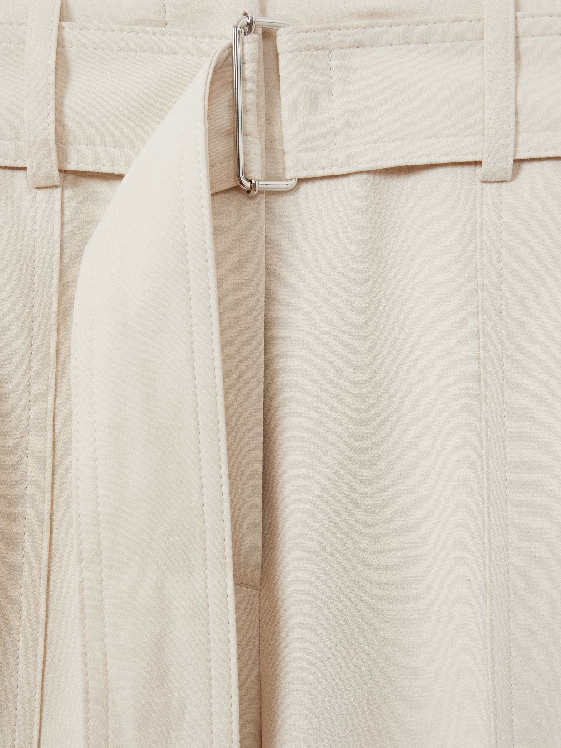 Atelier Wide-Leg Crepe Trousers with Wool in Ivory - Image 7 of 7