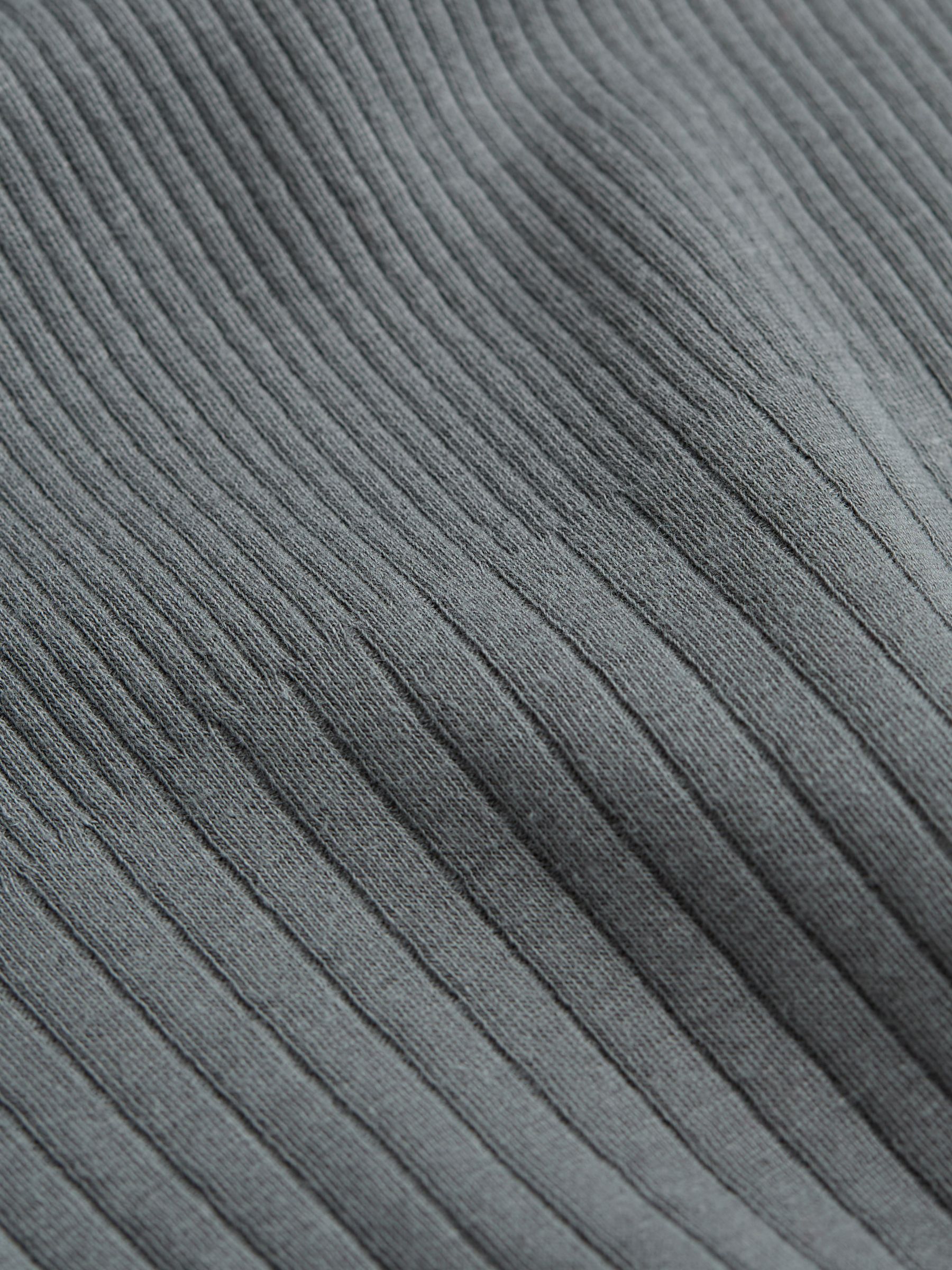 Callie Grey High Neck Rib Top - Image 7 of 7