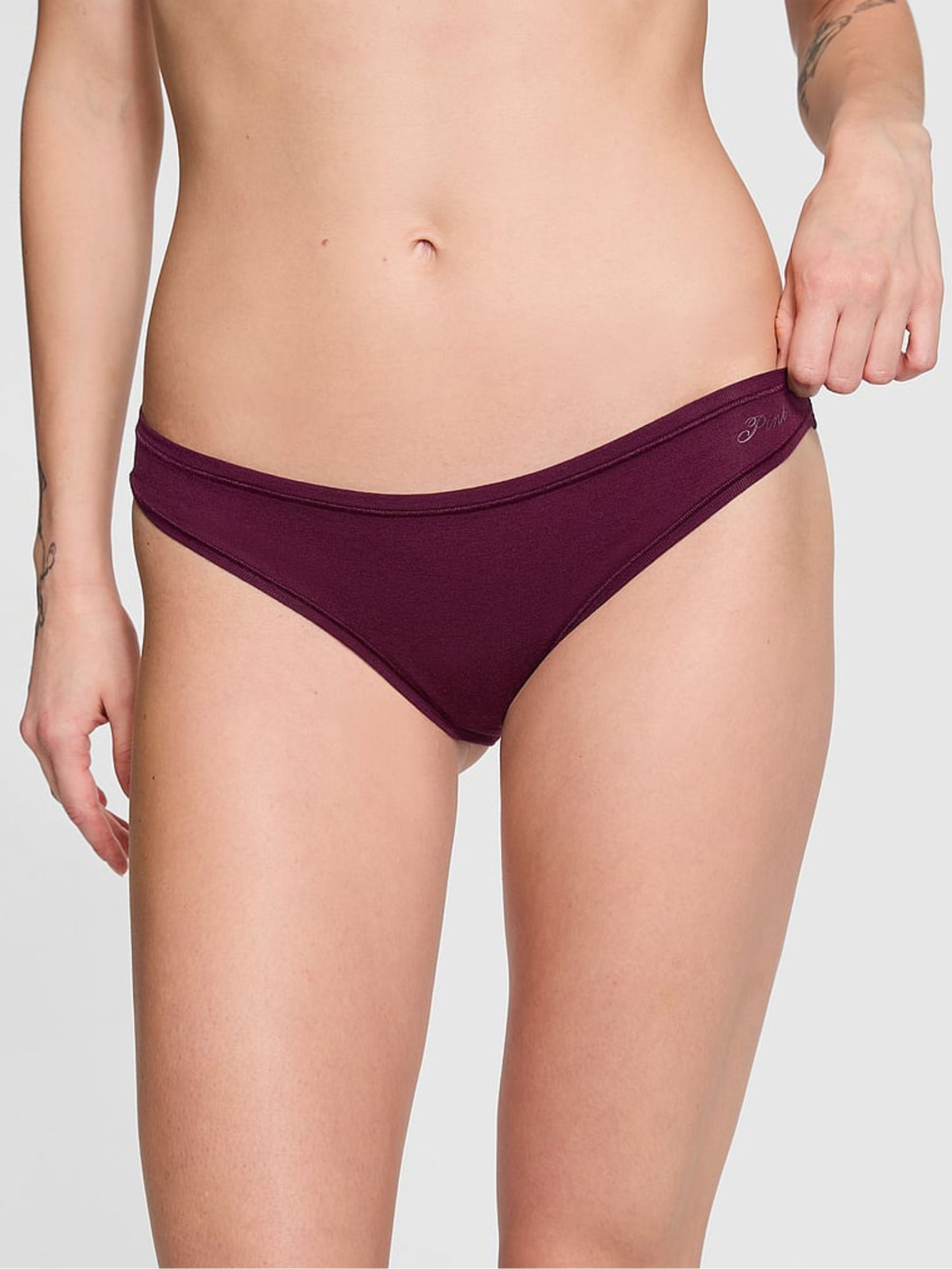 Purple Rose Bikini Cotton Knickers - Image 1 of 1