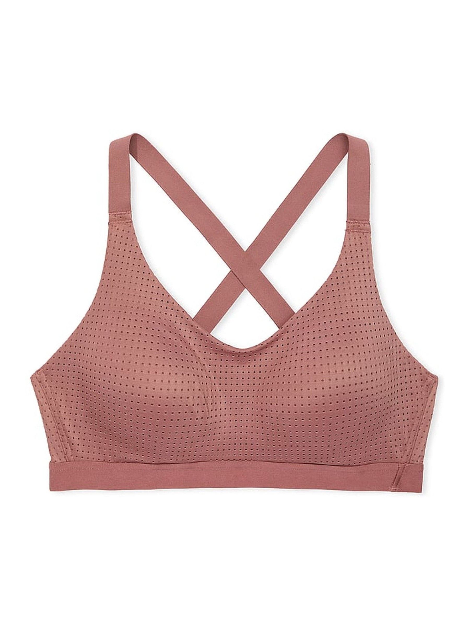 Vintage Rose Pink Lightweight Mesh Medium Support Sports Bra - Image 1 of 2