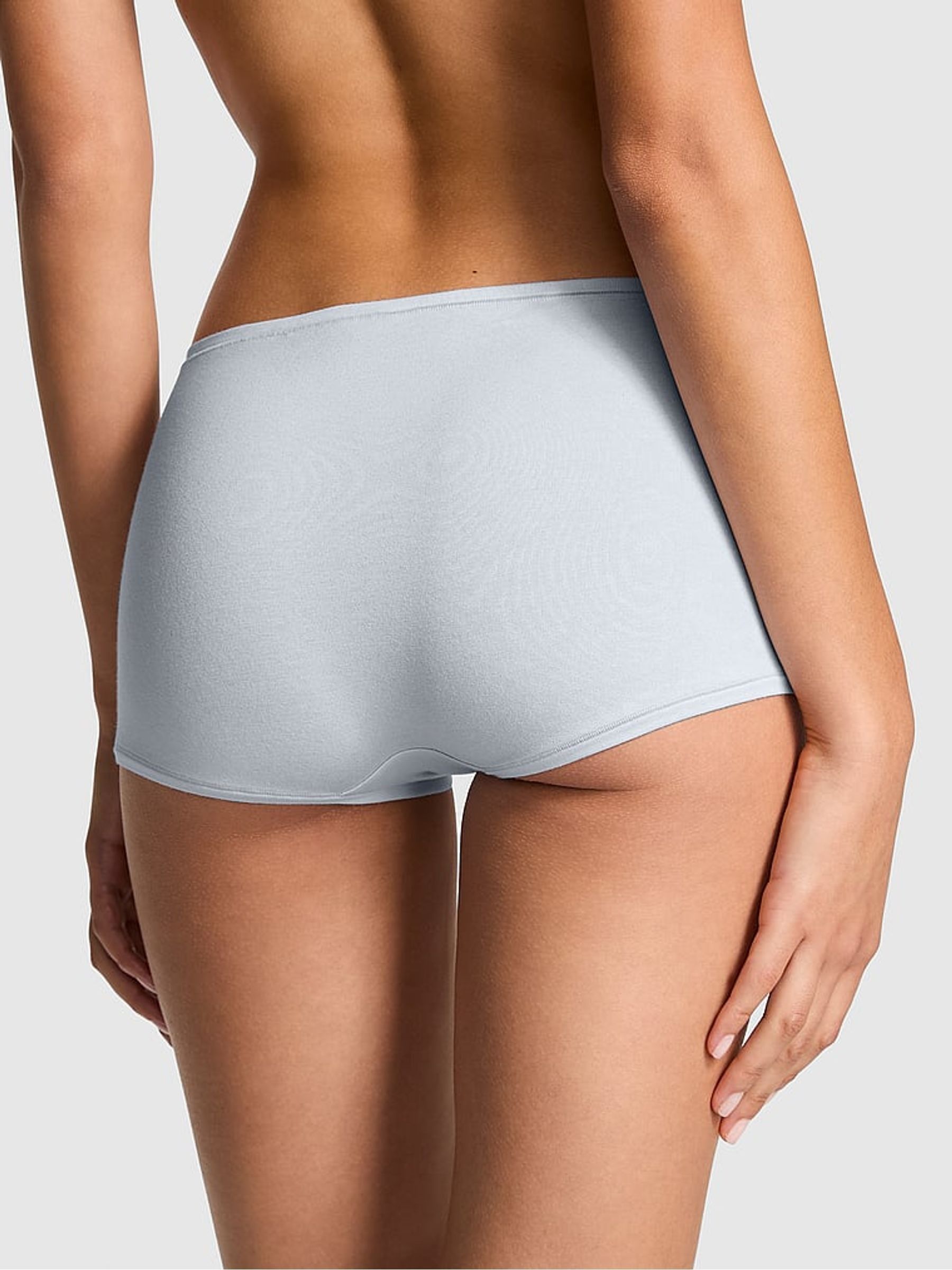 Hydrangea Blue Snowflake Cotton Boyshort Knickers - Image 2 of 3
