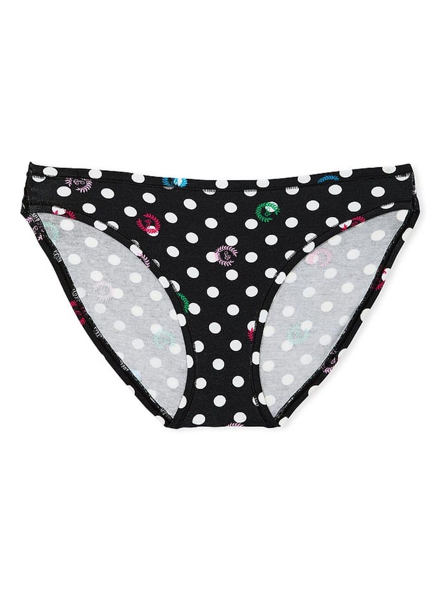 Pure Black Dot Bikini Cotton Knickers - Image 3 of 3