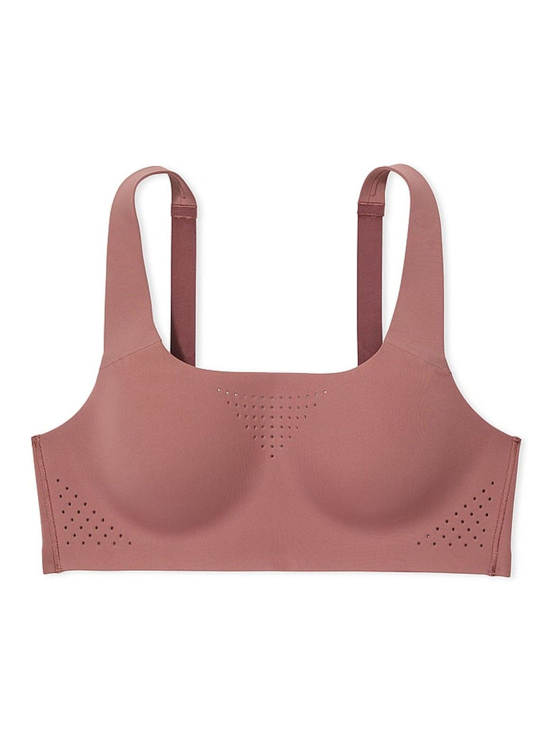 Vintage Rose Pink Back Close Featherweight Max High Support Sports Bra - Image 3 of 5