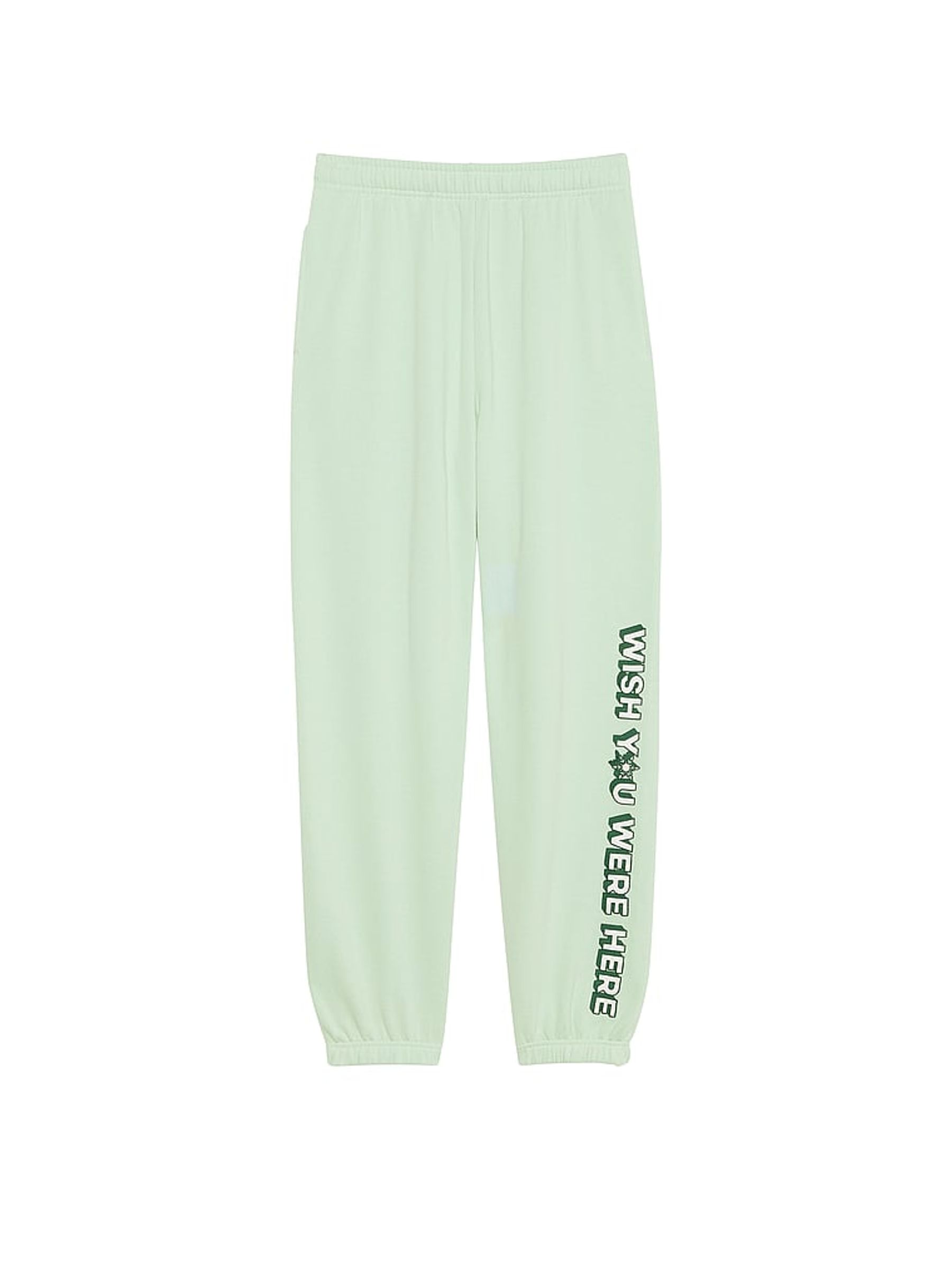 Mint Aspen Green Cuffed Fleece Joggers - Image 3 of 3