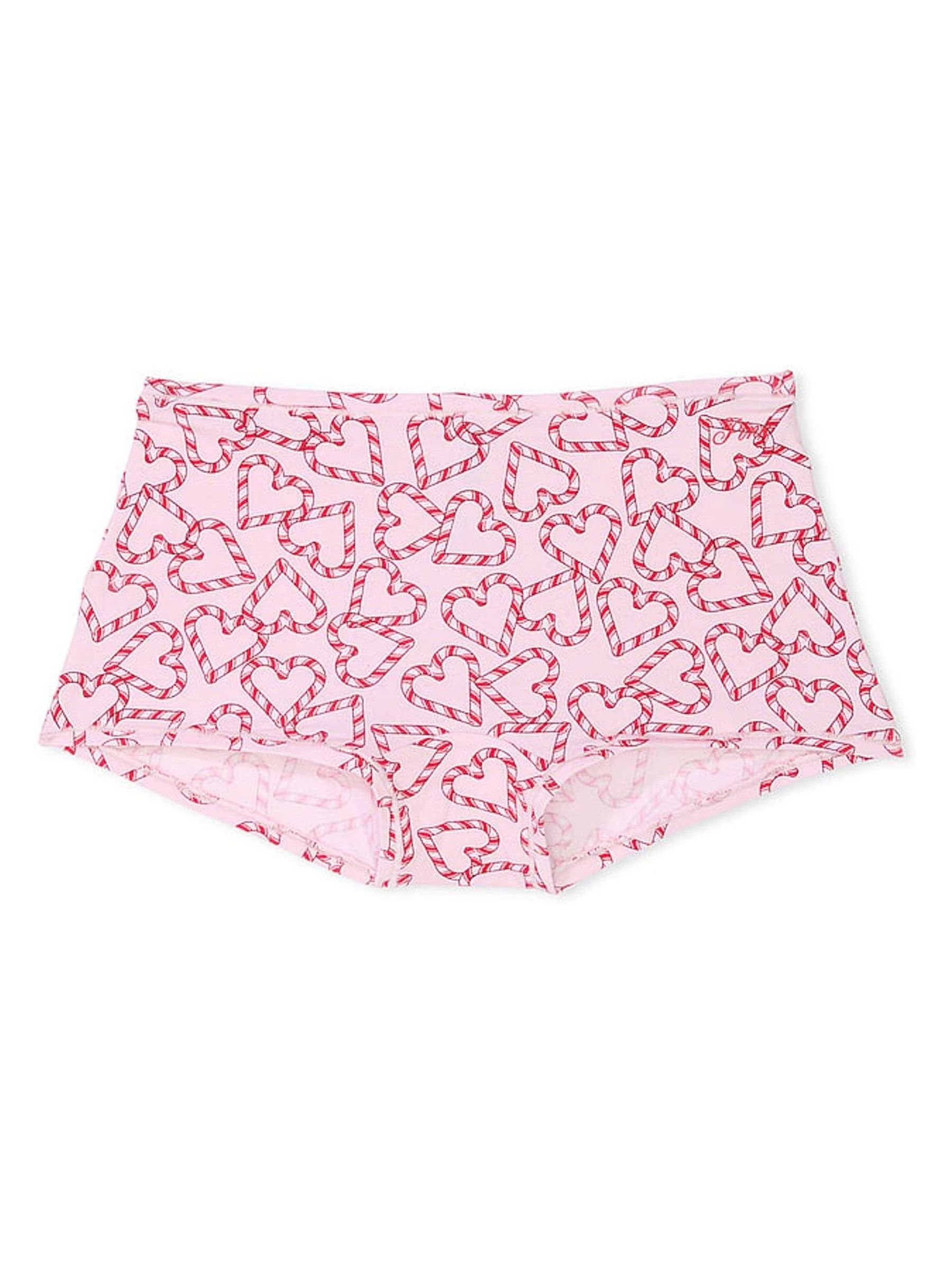 Pink Tulip Heart Print Cotton Boyshort Knickers - Image 3 of 3