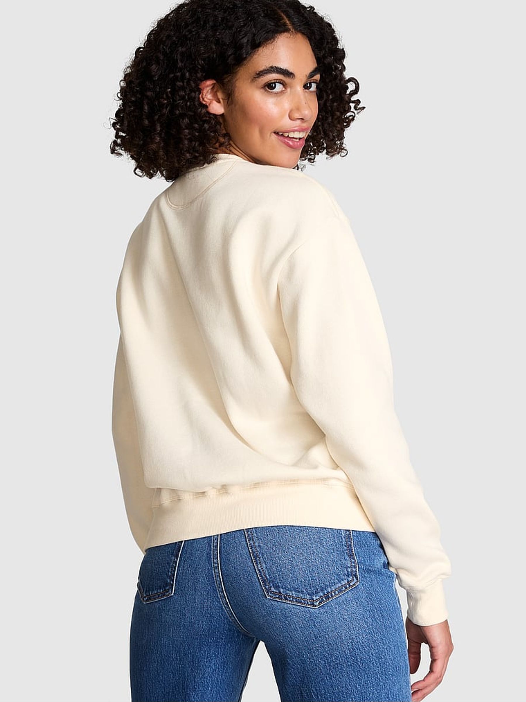 White Shell Aspen Fleece Sweatshirt - Image 2 of 3