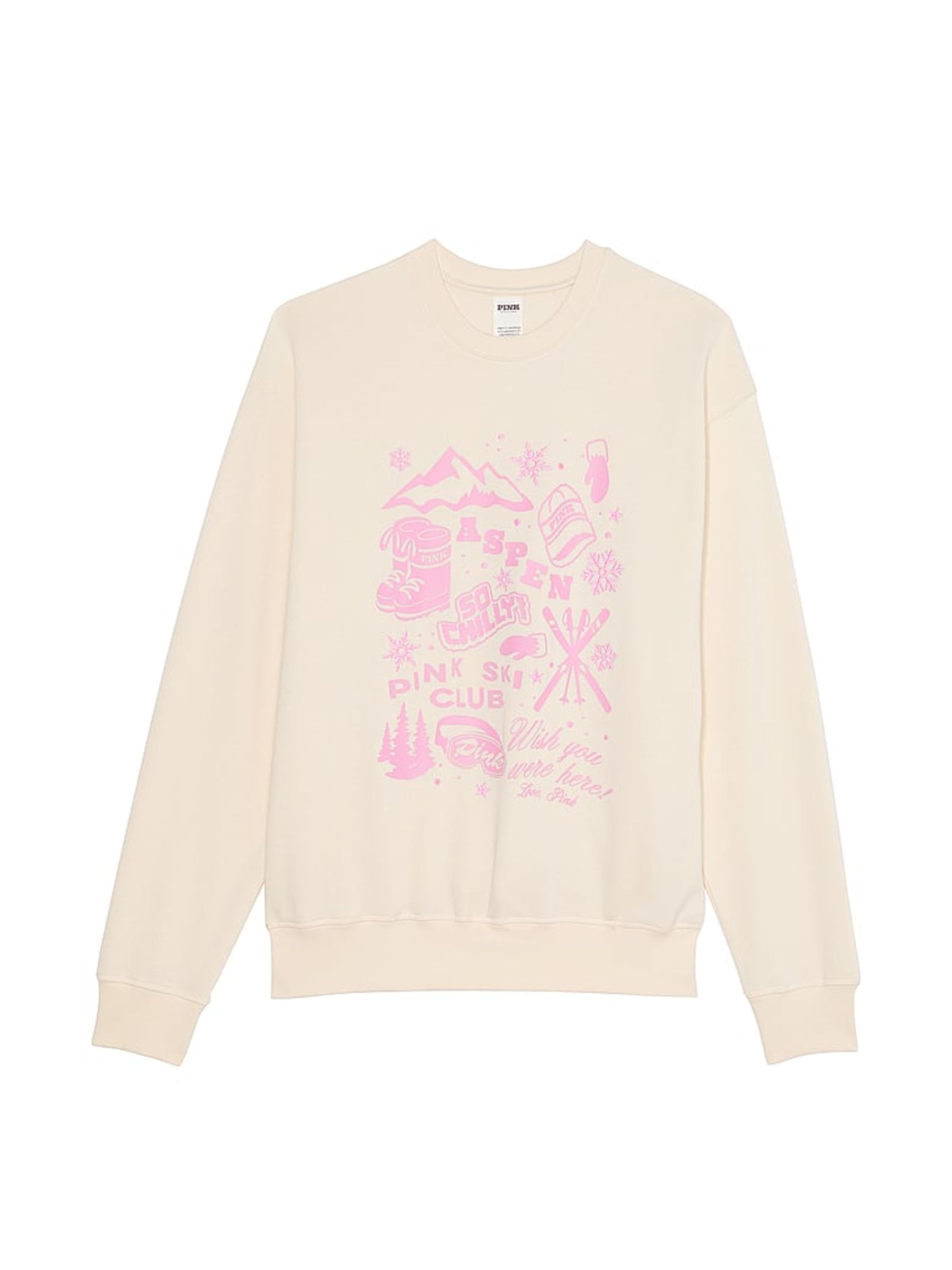 White Shell Aspen Fleece Sweatshirt - Image 3 of 3