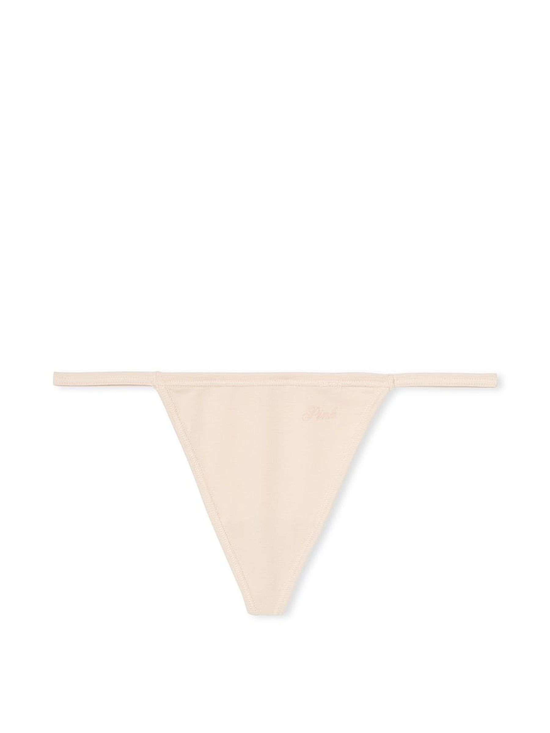 Marzipan Nude Cotton G String Knickers - Image 3 of 3